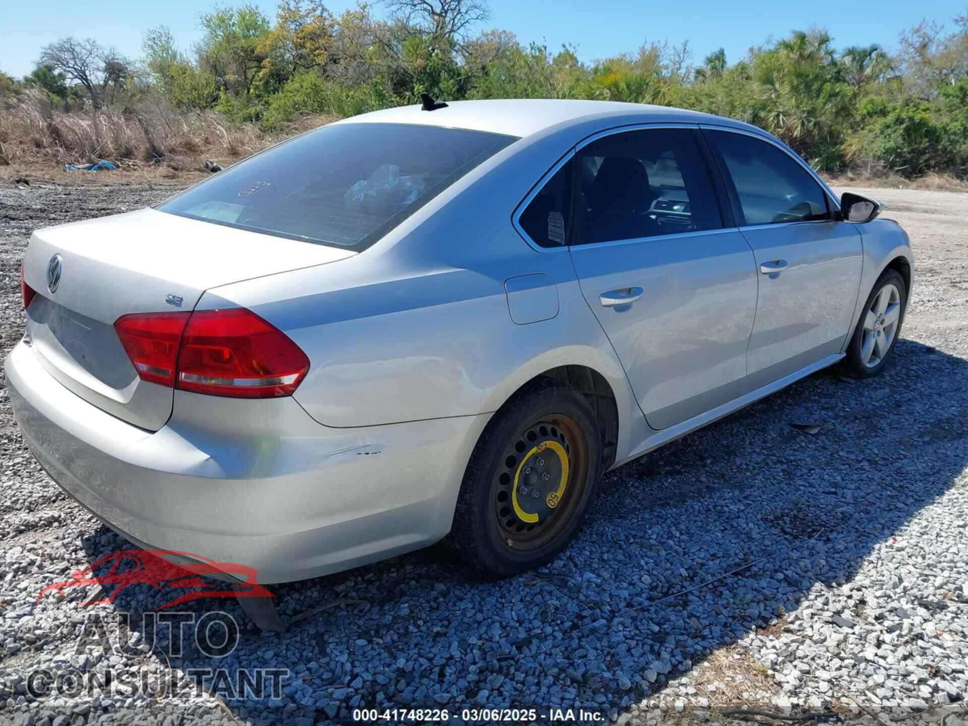 VOLKSWAGEN PASSAT 2012 - 1VWBP7A36CC061889