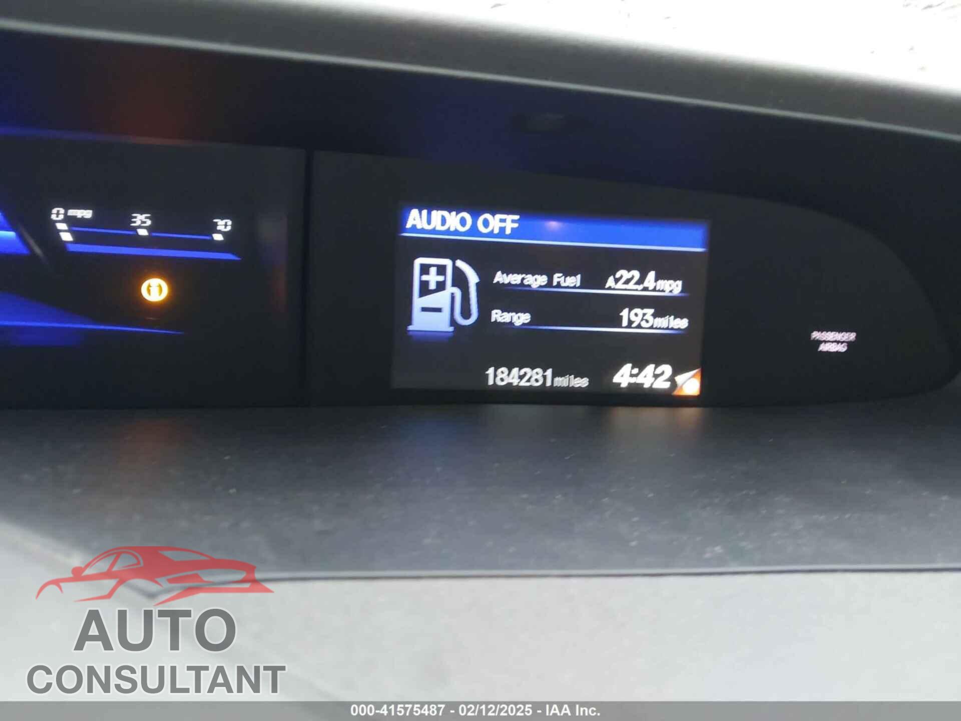 HONDA CIVIC 2012 - 19XFB2F51CE070864