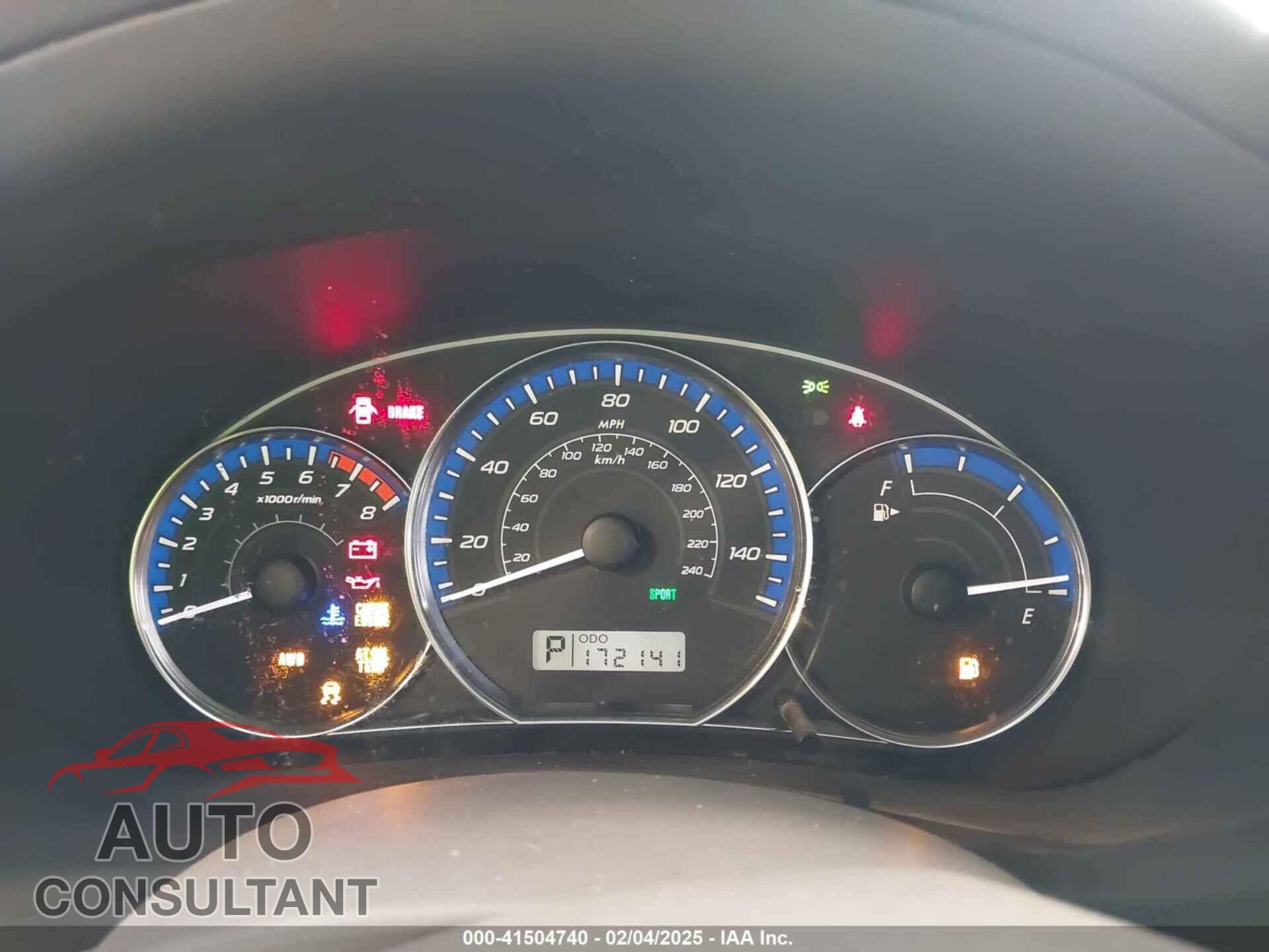 SUBARU FORESTER 2011 - JF2SHADC2BH713063