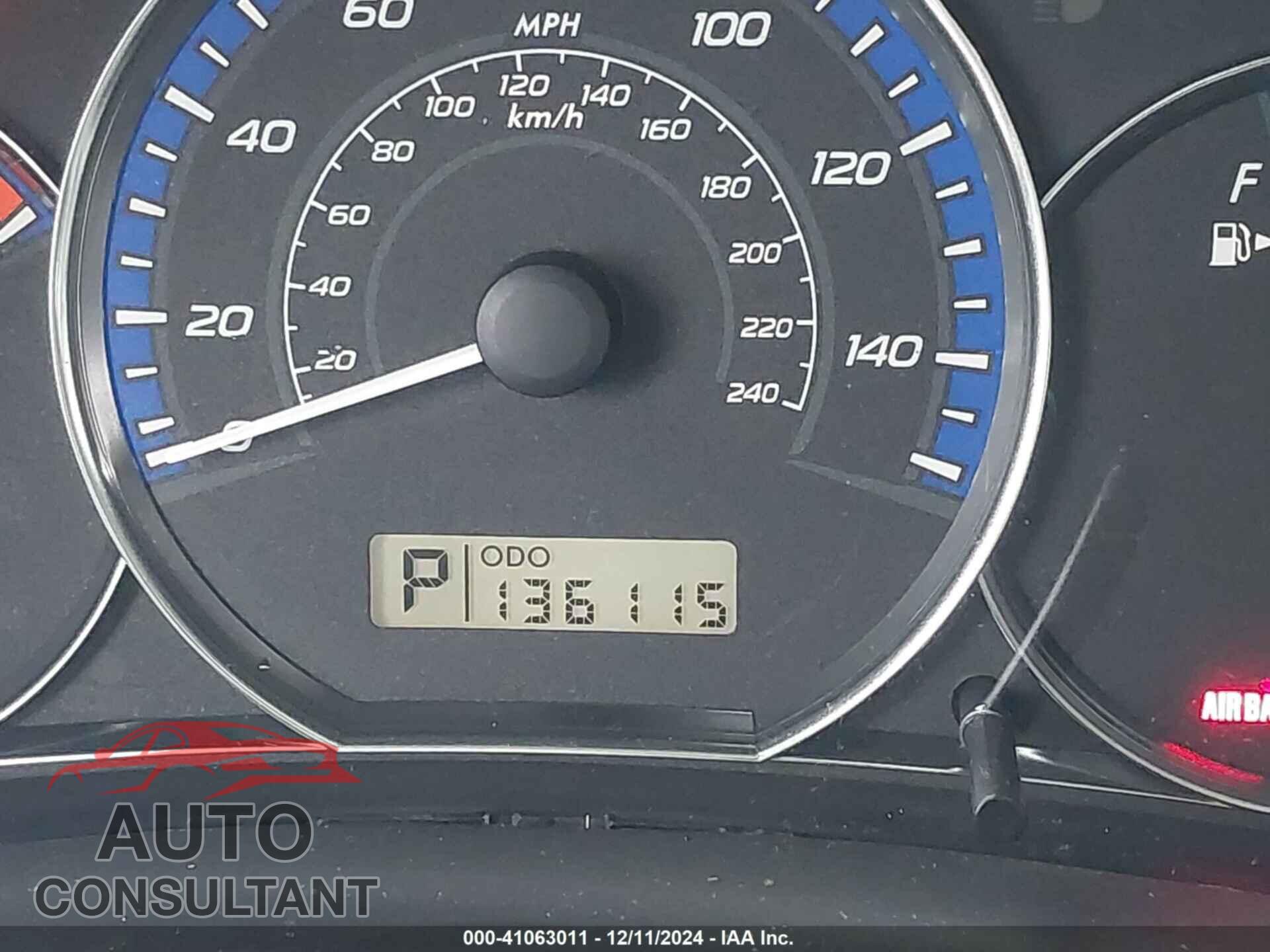 SUBARU FORESTER 2012 - JF2SHABC6CH434221