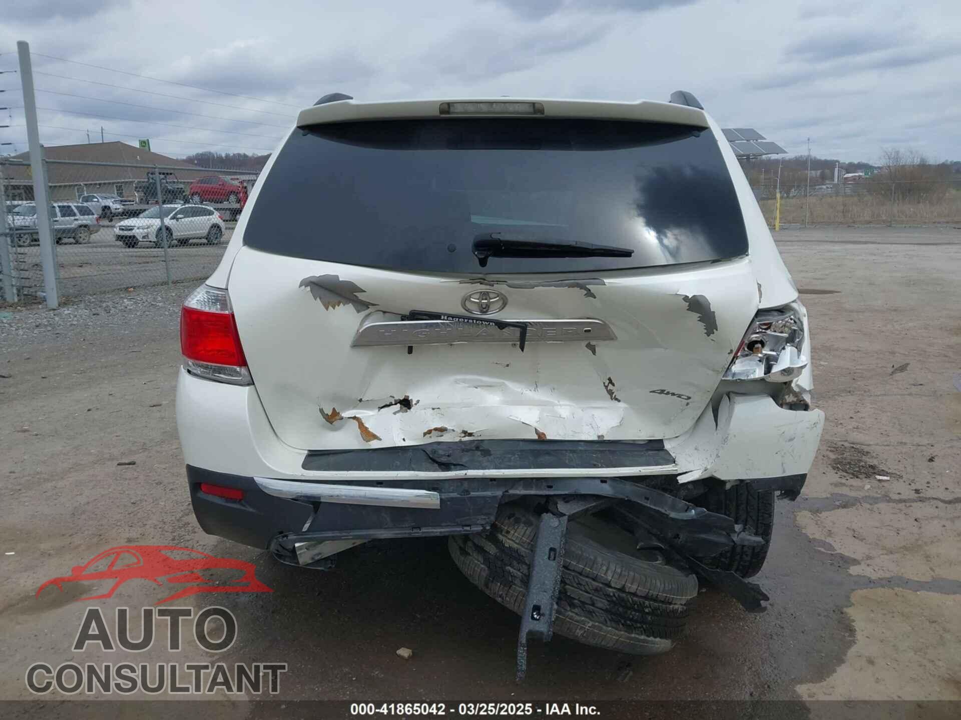 TOYOTA HIGHLANDER 2012 - 5TDDK3EH0CS093289