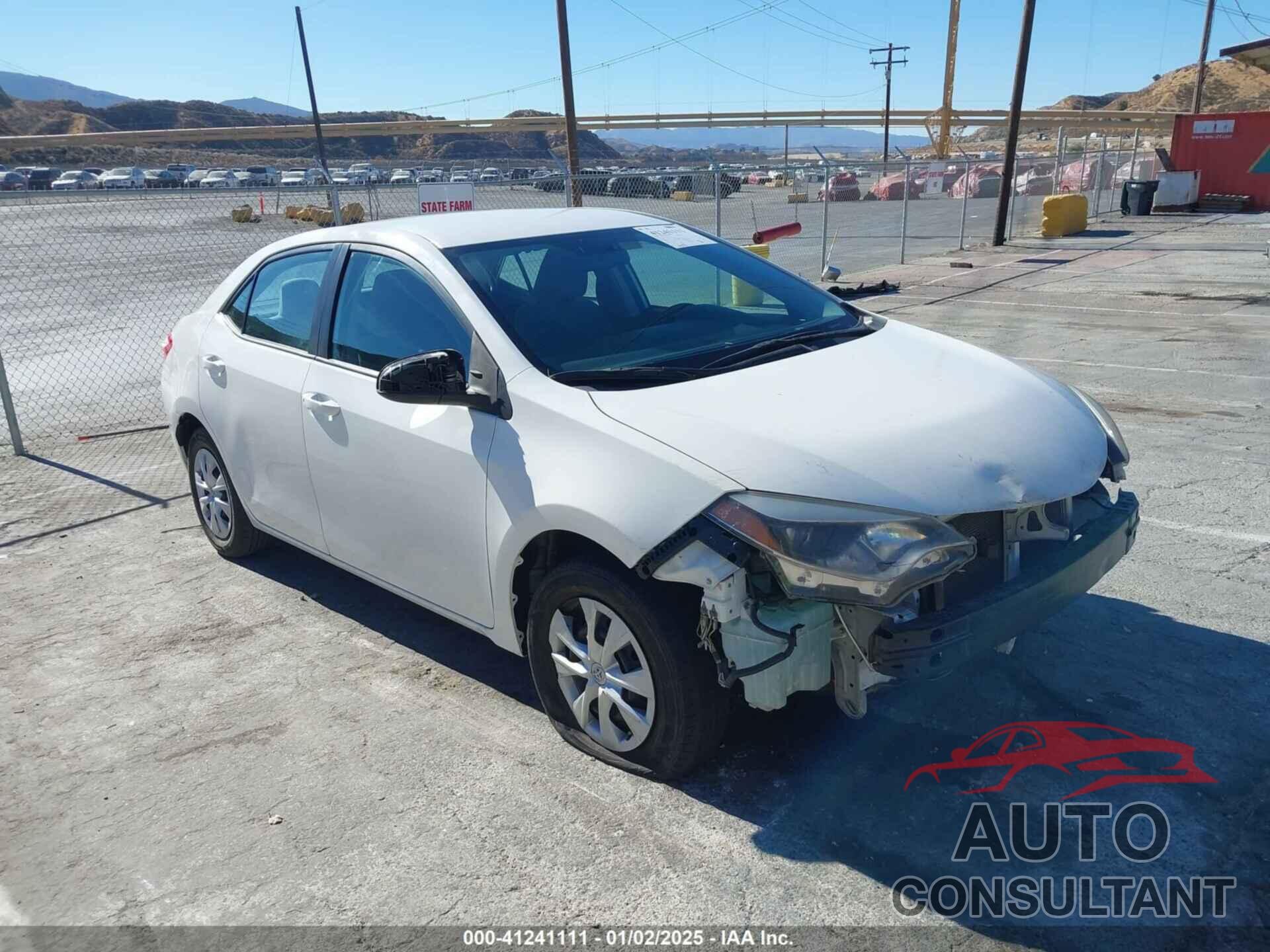 TOYOTA COROLLA 2014 - 5YFBURHE0EP147756