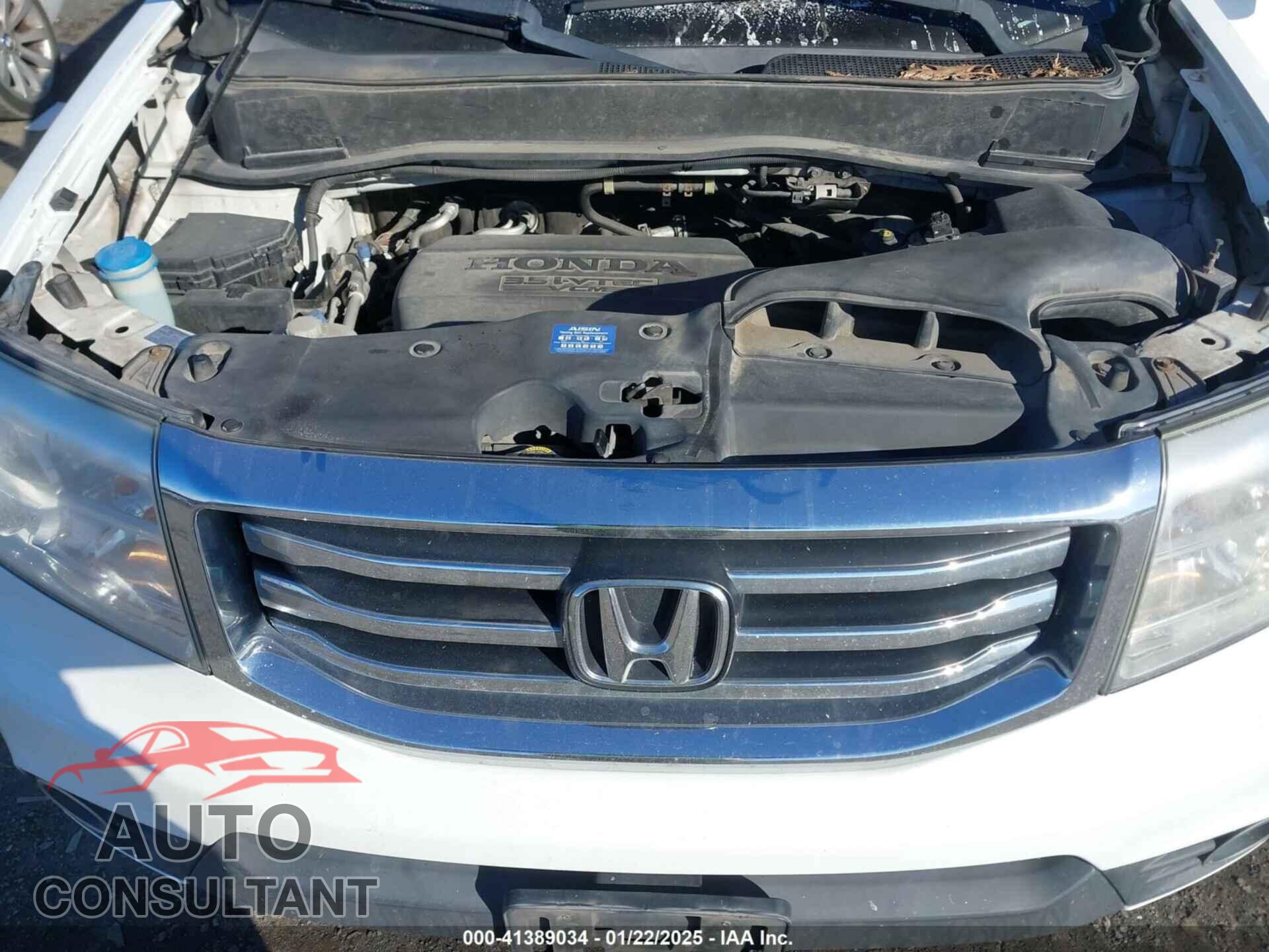 HONDA PILOT 2012 - 5FNYF4H53CB013937