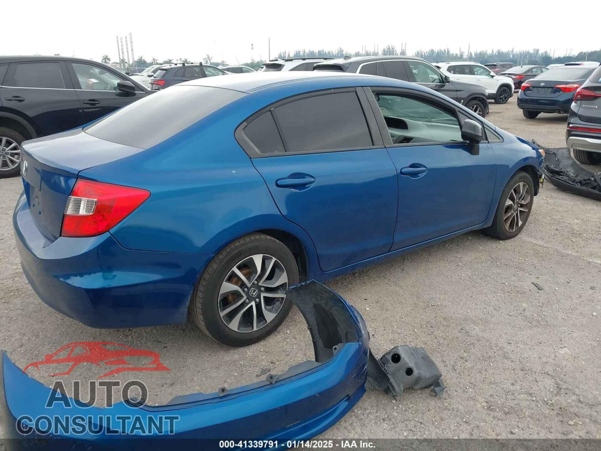 HONDA CIVIC SDN 2012 - 19XFB2F54CE369670