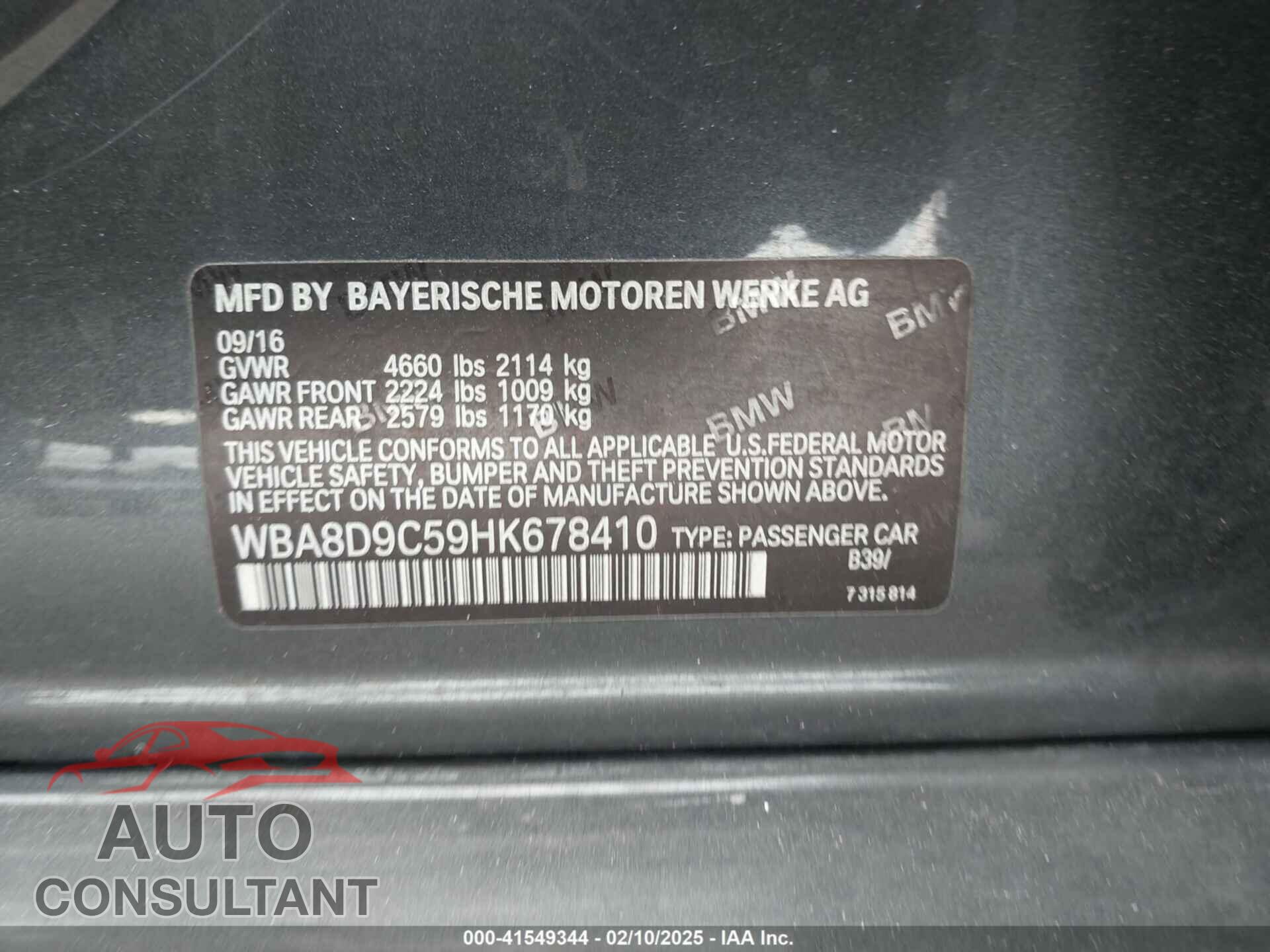 BMW 330I 2017 - WBA8D9C59HK678410