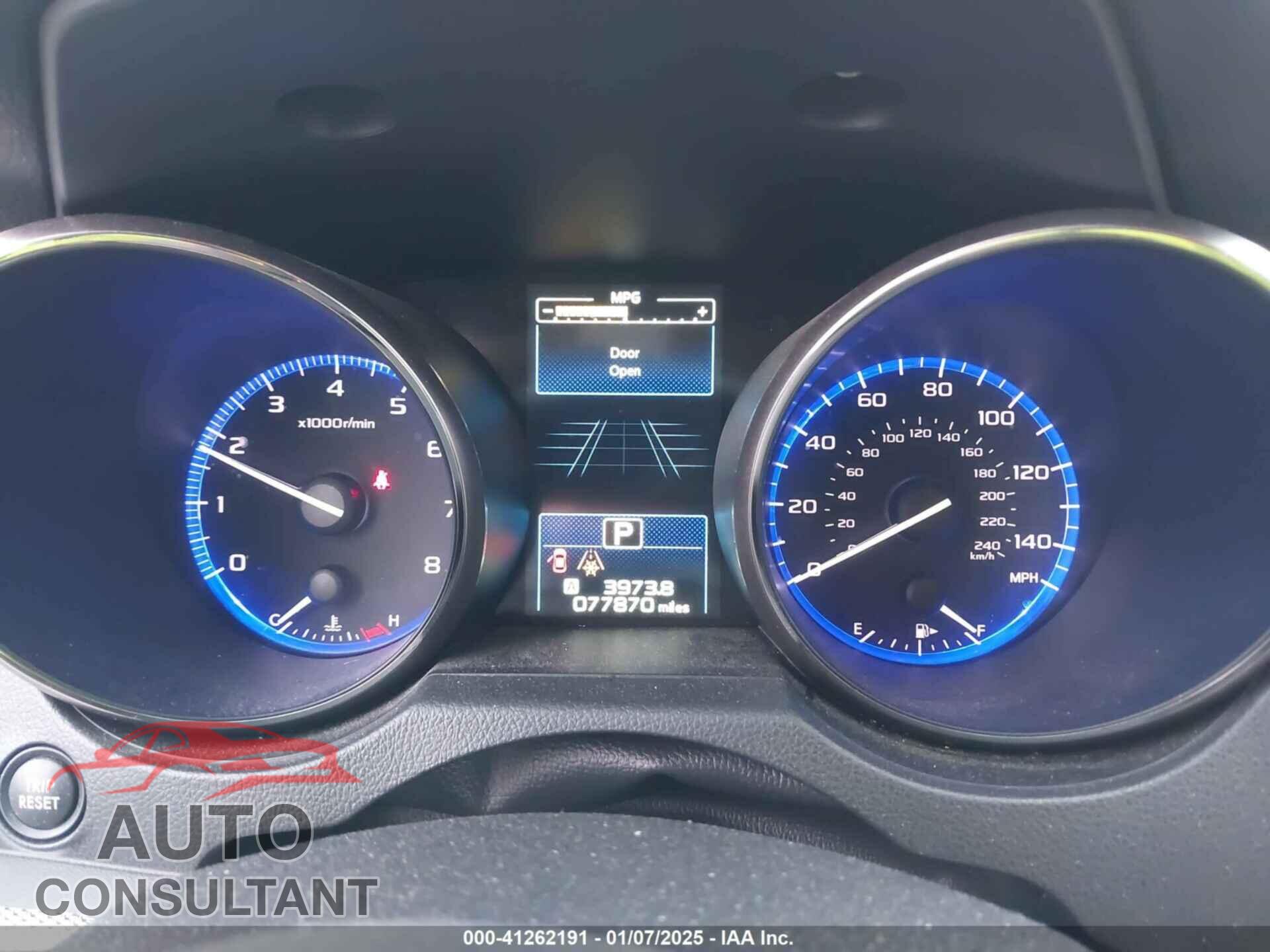 SUBARU OUTBACK 2019 - 4S4BSAFC7K3358767