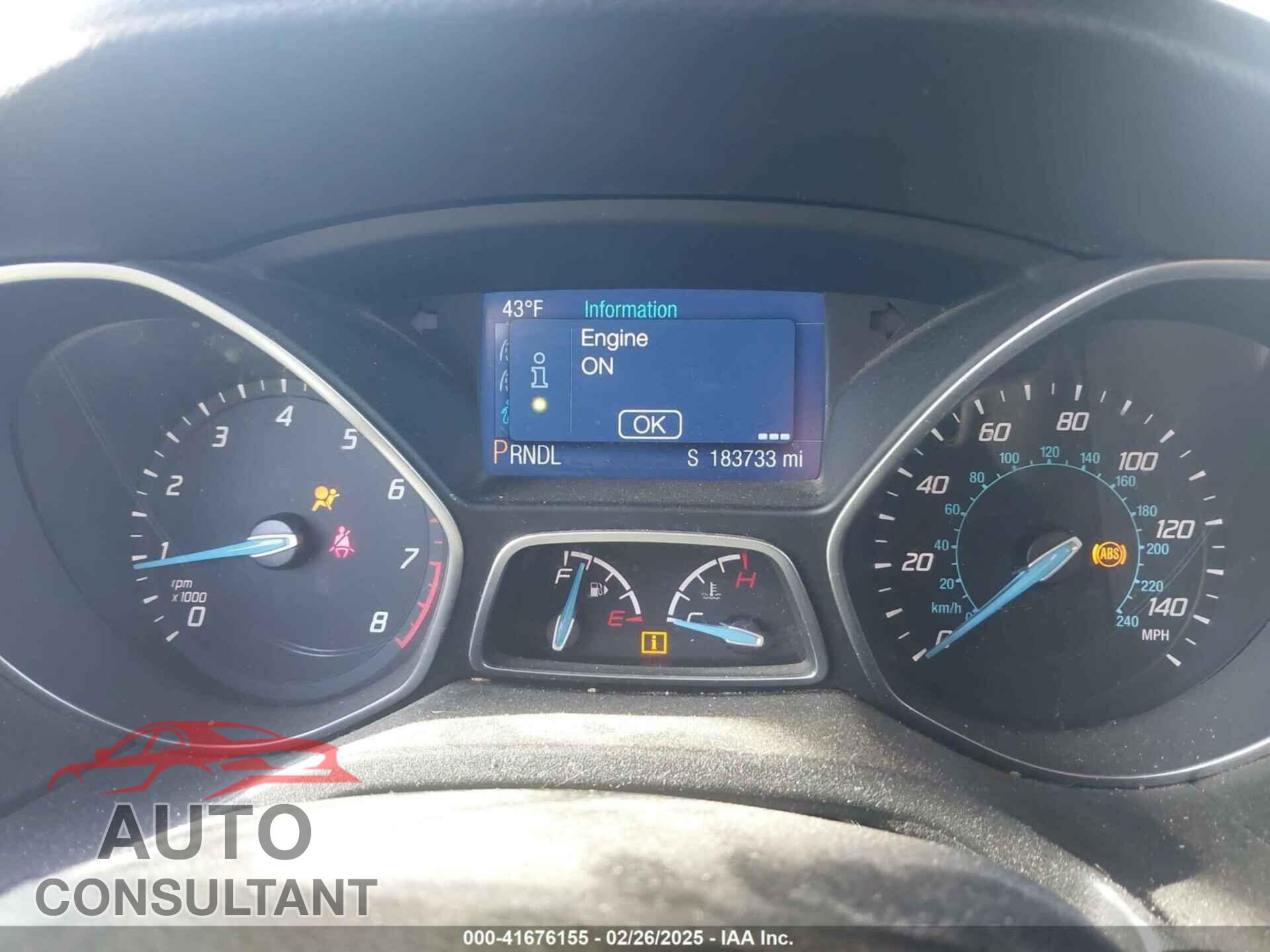 FORD FOCUS 2014 - 1FADP3F23EL129661