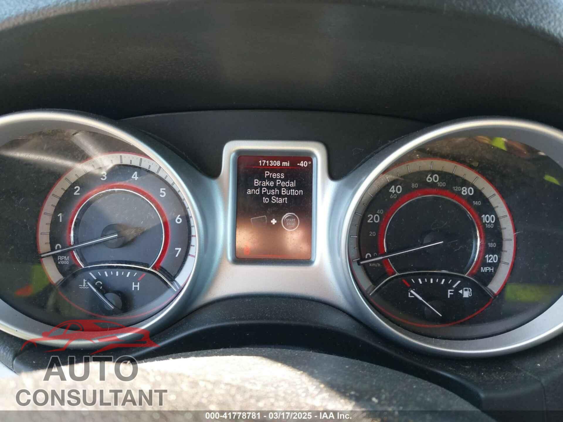DODGE JOURNEY 2013 - 3C4PDCBG4DT571109