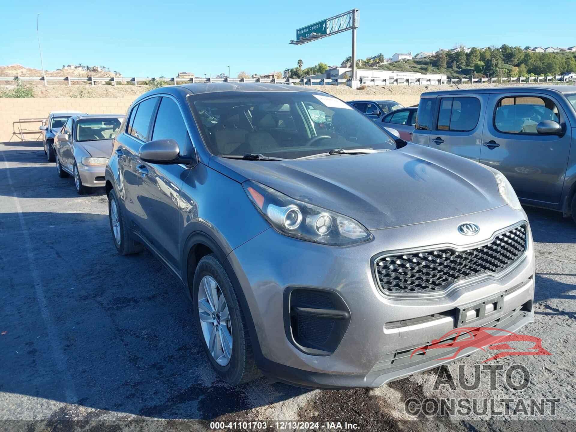 KIA SPORTAGE 2017 - KNDPM3AC3H7104255