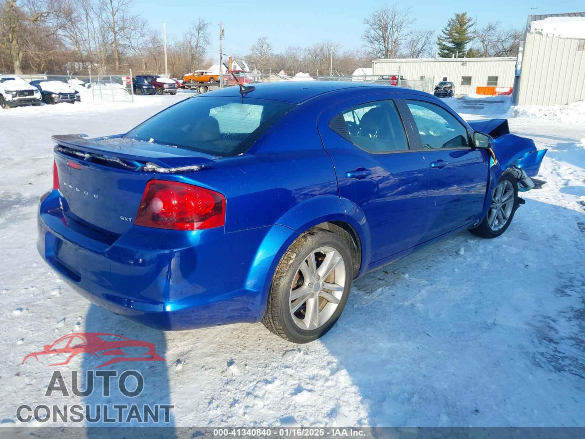 DODGE AVENGER 2012 - 1C3CDZCB6CN290419
