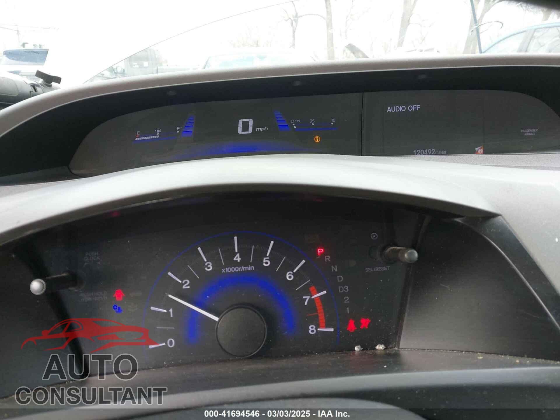 HONDA CIVIC 2012 - 19XFB2F57CE026898