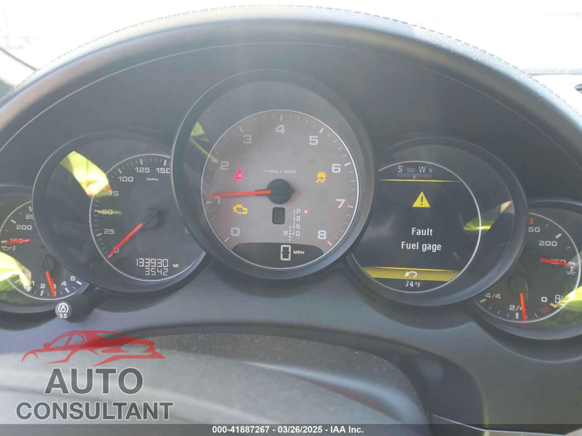PORSCHE CAYENNE 2011 - WP1AB2A23BLA43290