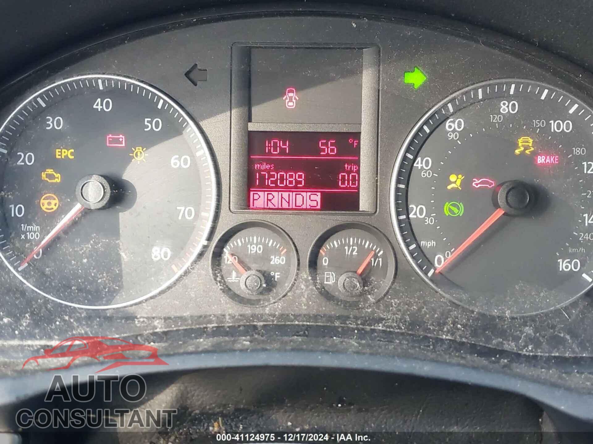 VOLKSWAGEN RABBIT 2009 - WVWBB71K49W075399