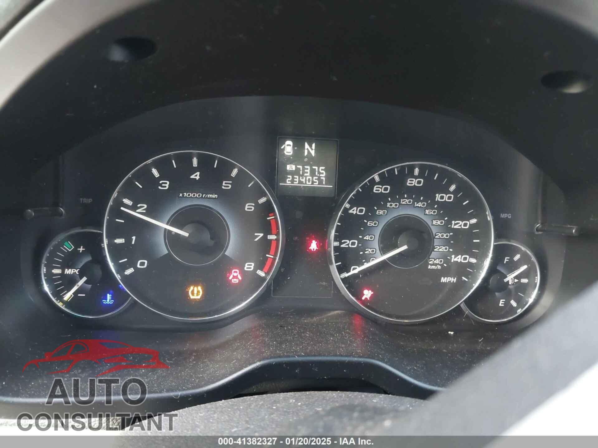SUBARU OUTBACK 2010 - 4S4BRBCCXA3386146