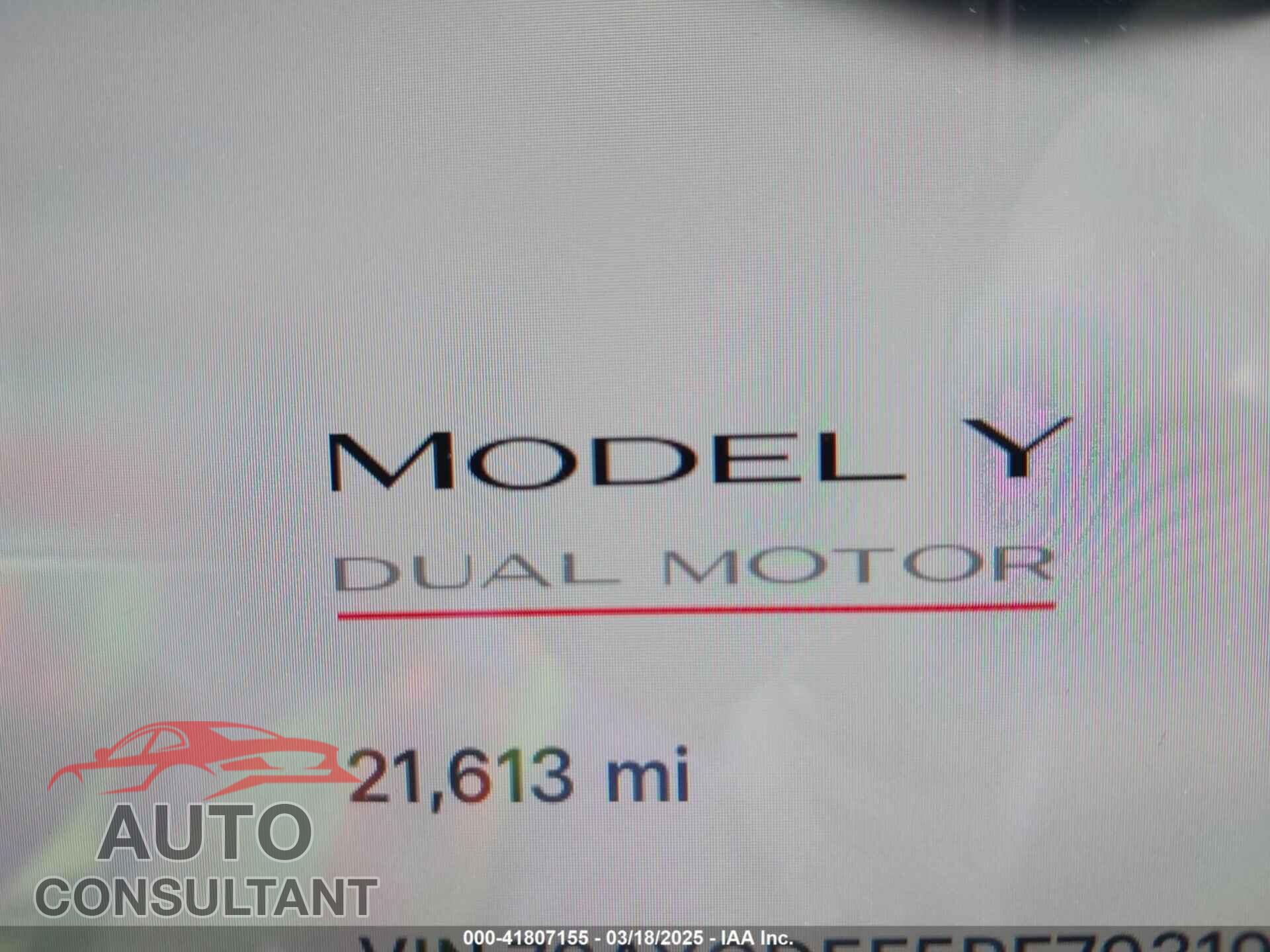 TESLA MODEL Y 2023 - 7SAYGDEF5PF793197