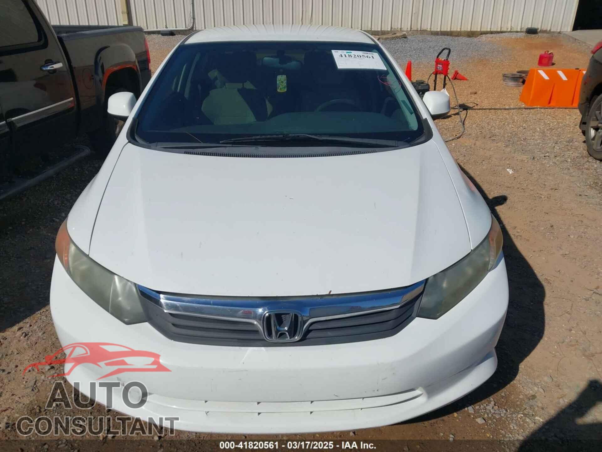 HONDA CIVIC 2012 - 2HGFB2F54CH581345