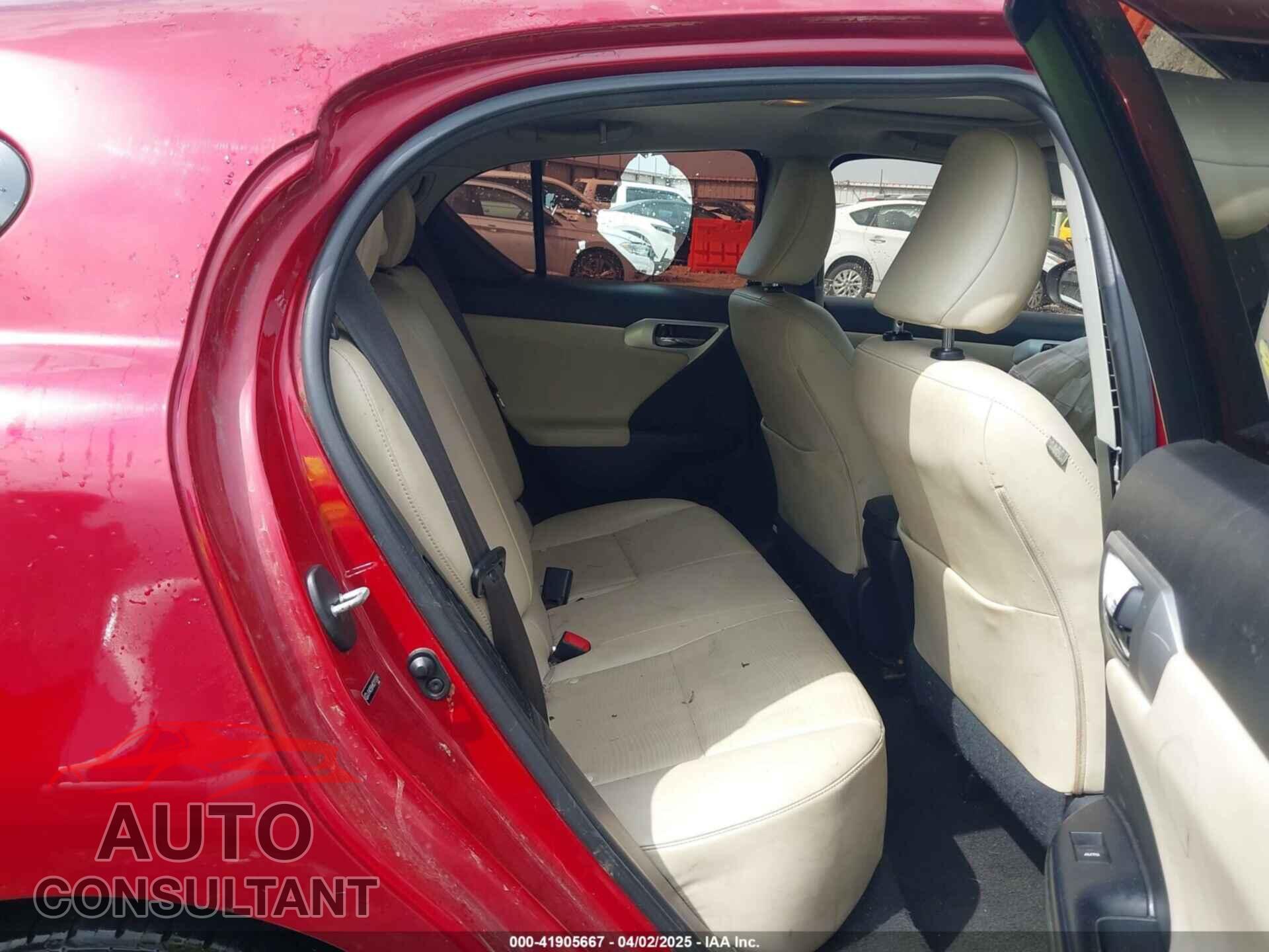 LEXUS CT 200H 2012 - JTHKD5BH8C2115269