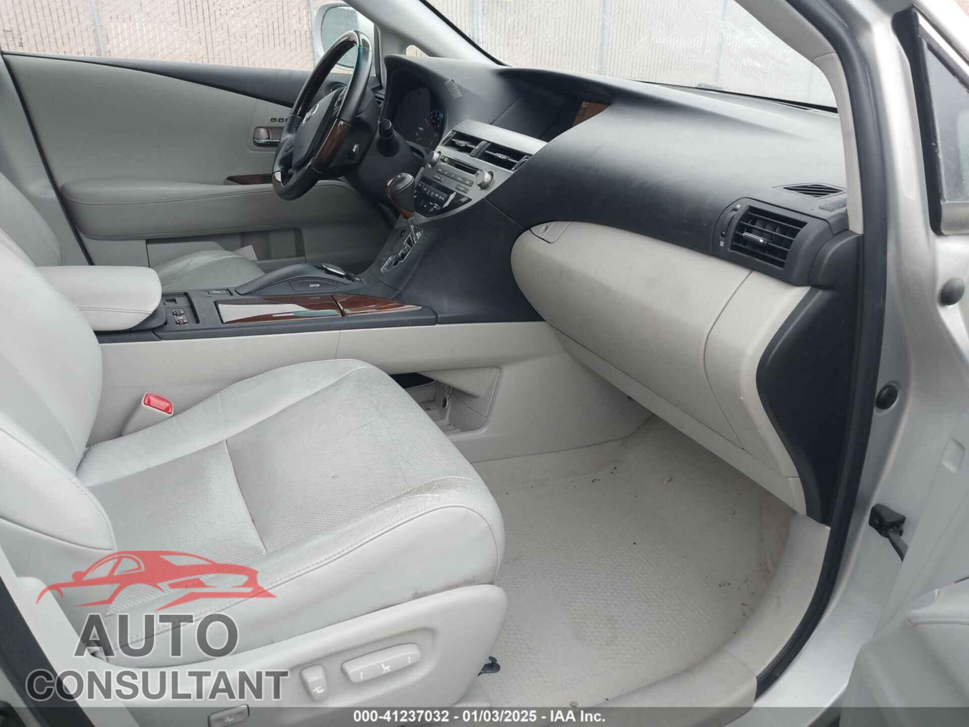 LEXUS RX 350 2011 - 2T2BK1BA3BC101410
