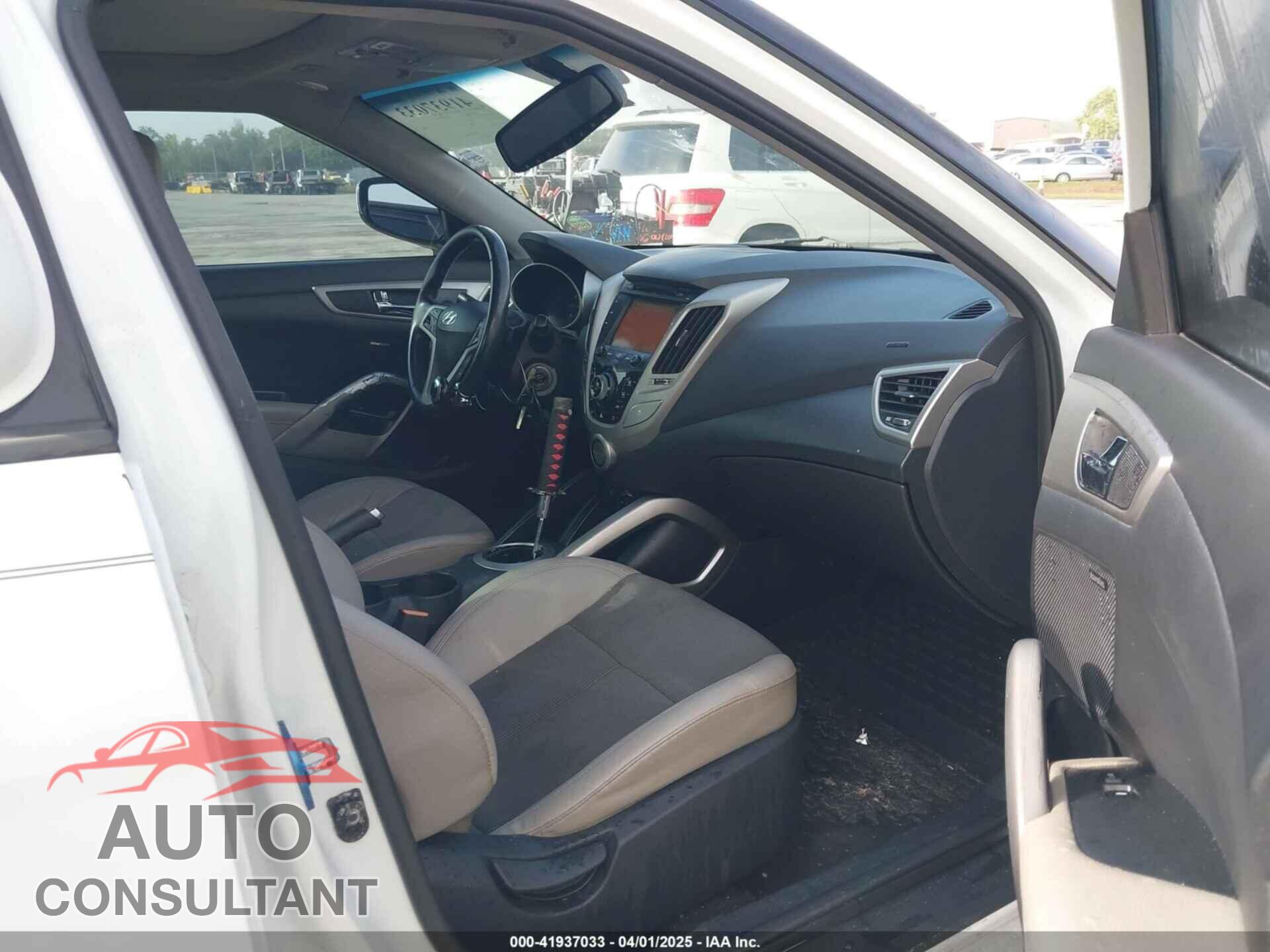 HYUNDAI VELOSTER 2013 - KMHTC6ADXDU161541