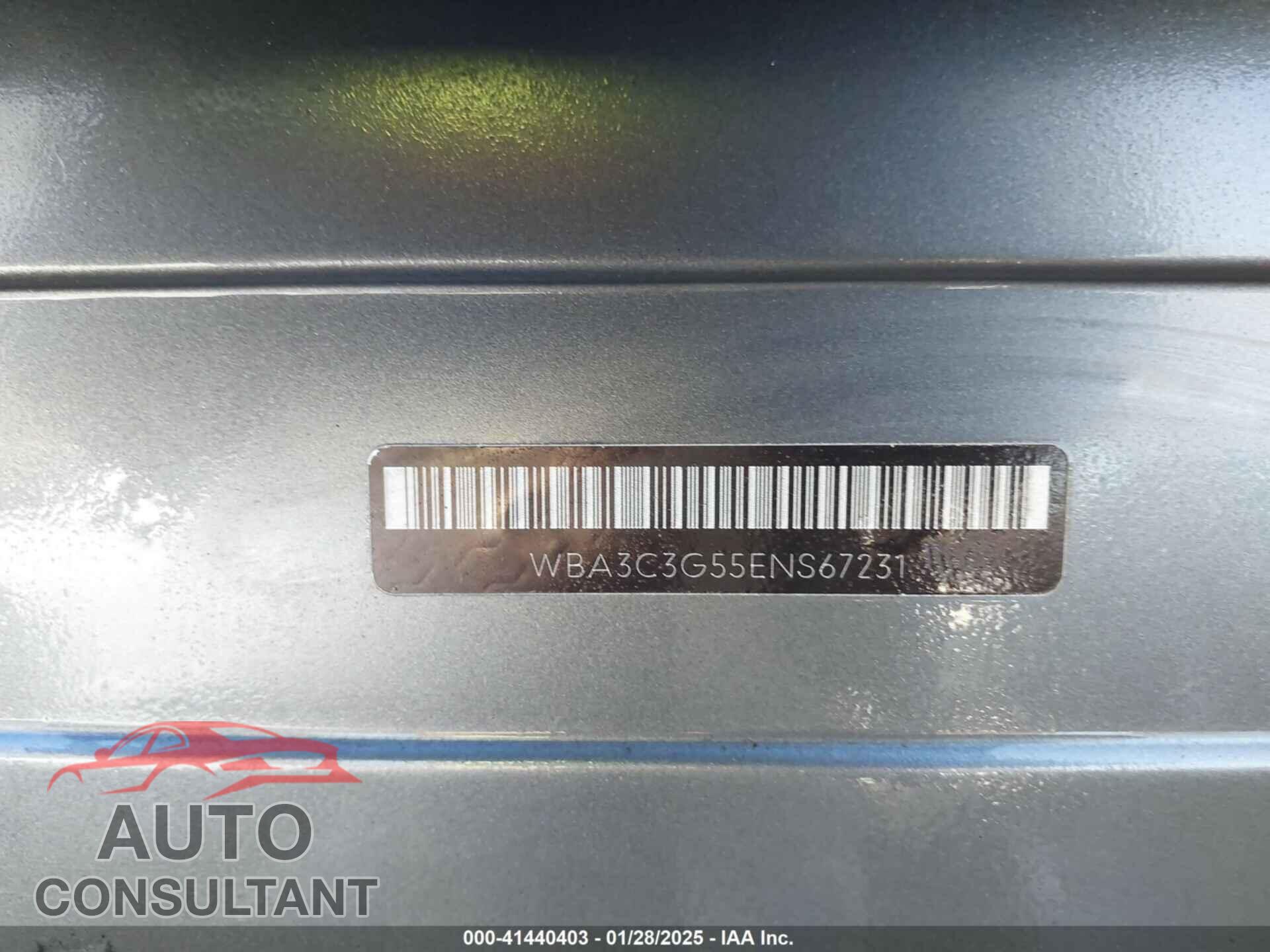 BMW 320I 2014 - WBA3C3G55ENS67231