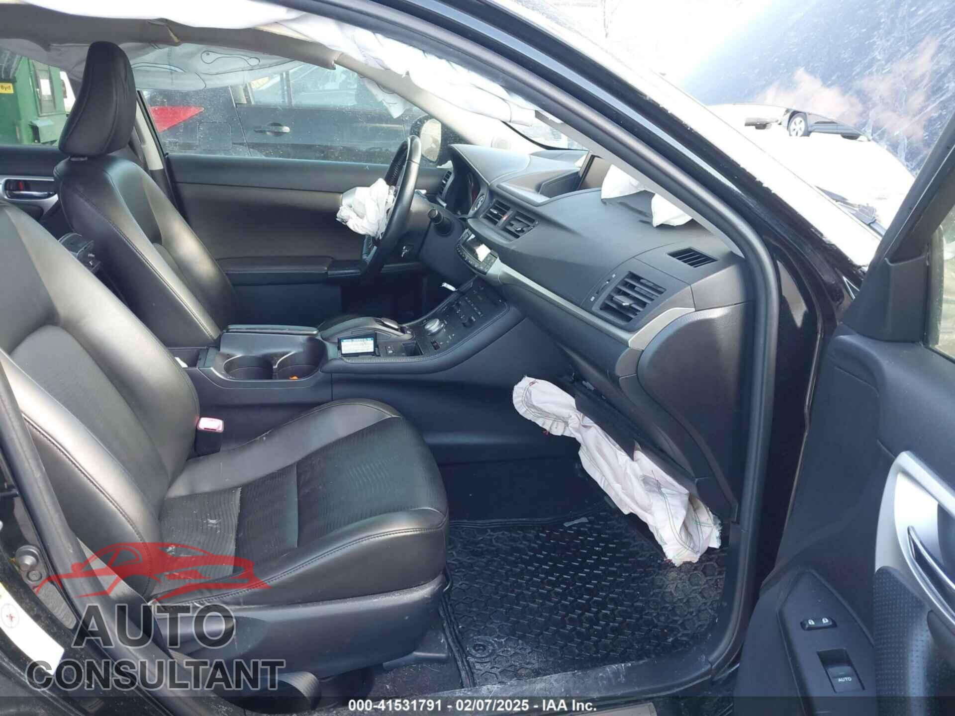 LEXUS CT 200H 2012 - JTHKD5BH1C2108924