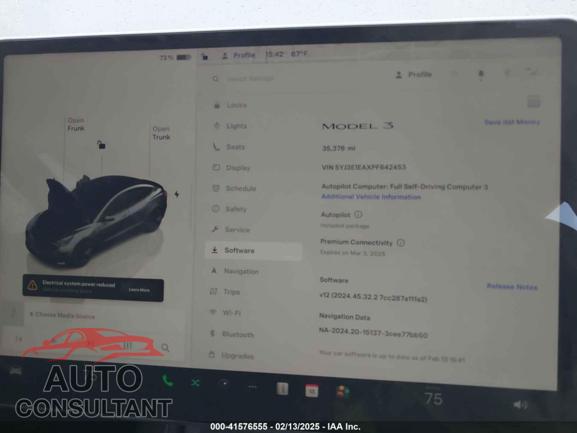 TESLA MODEL 3 2023 - 5YJ3E1EAXPF642453