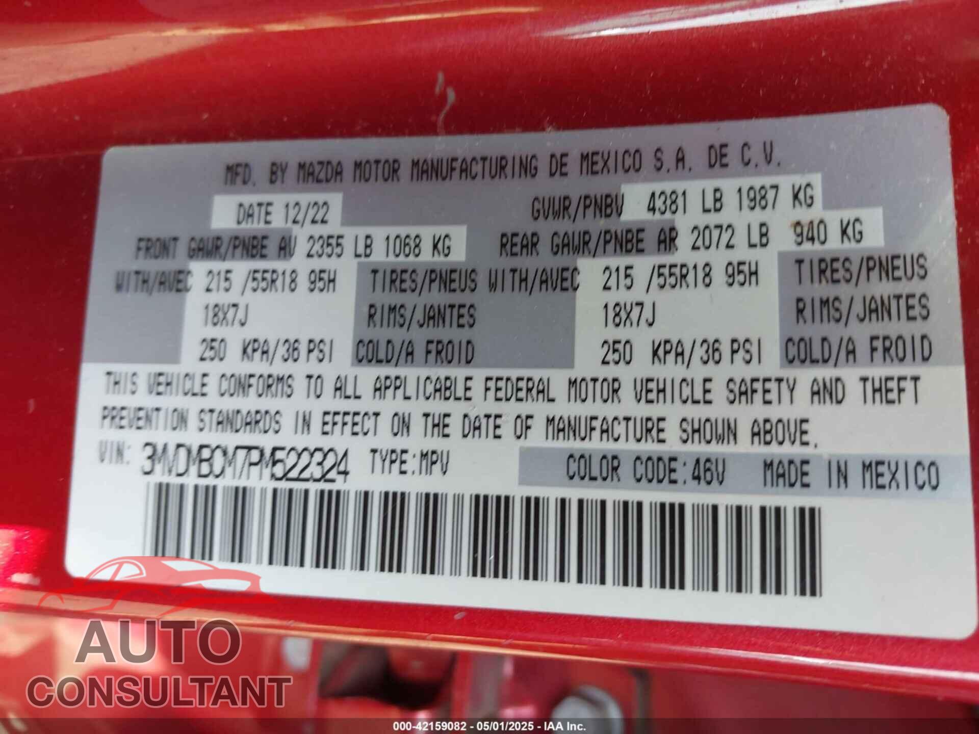 MAZDA CX-30 2023 - 3MVDMBCM7PM522324