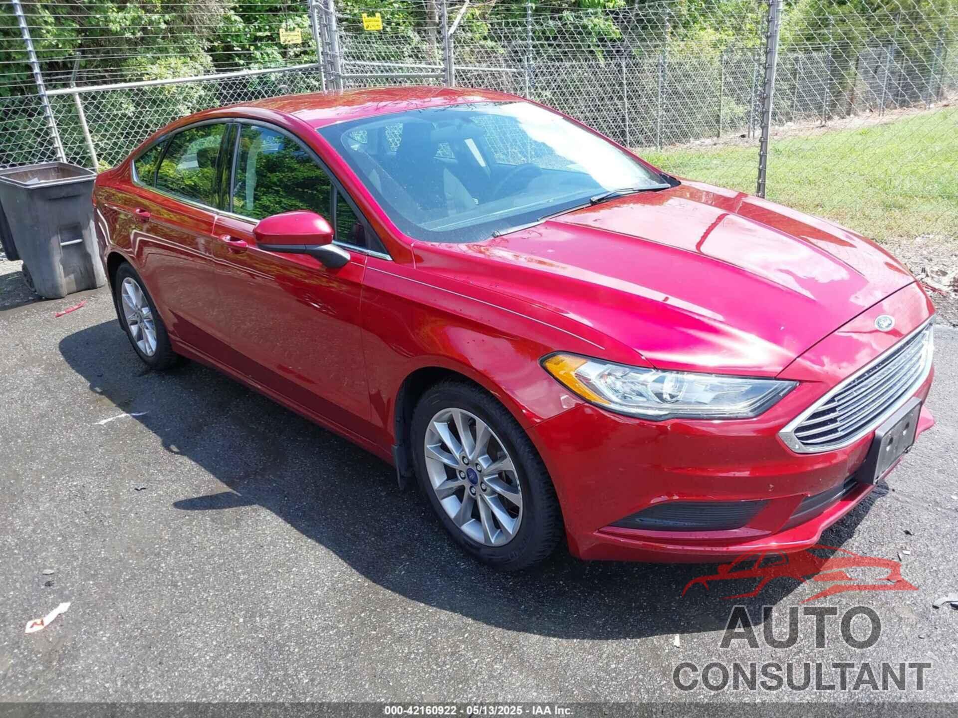 FORD FUSION 2017 - 3FA6P0H7XHR410796