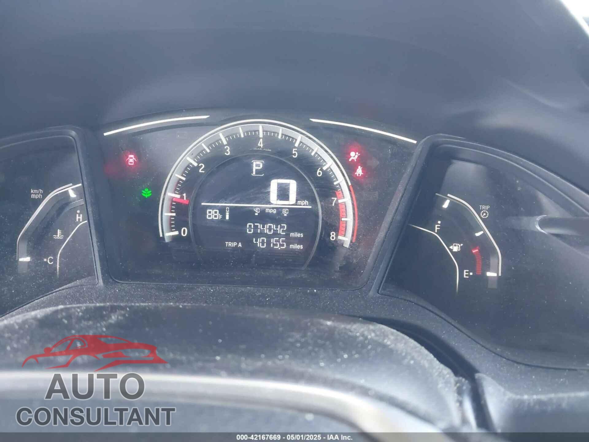 HONDA CIVIC 2017 - 19XFC2F58HE024176