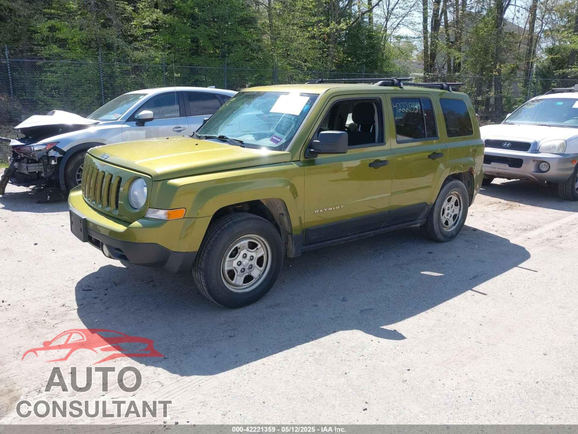 JEEP PATRIOT 2012 - 1C4NJPBA6CD639580