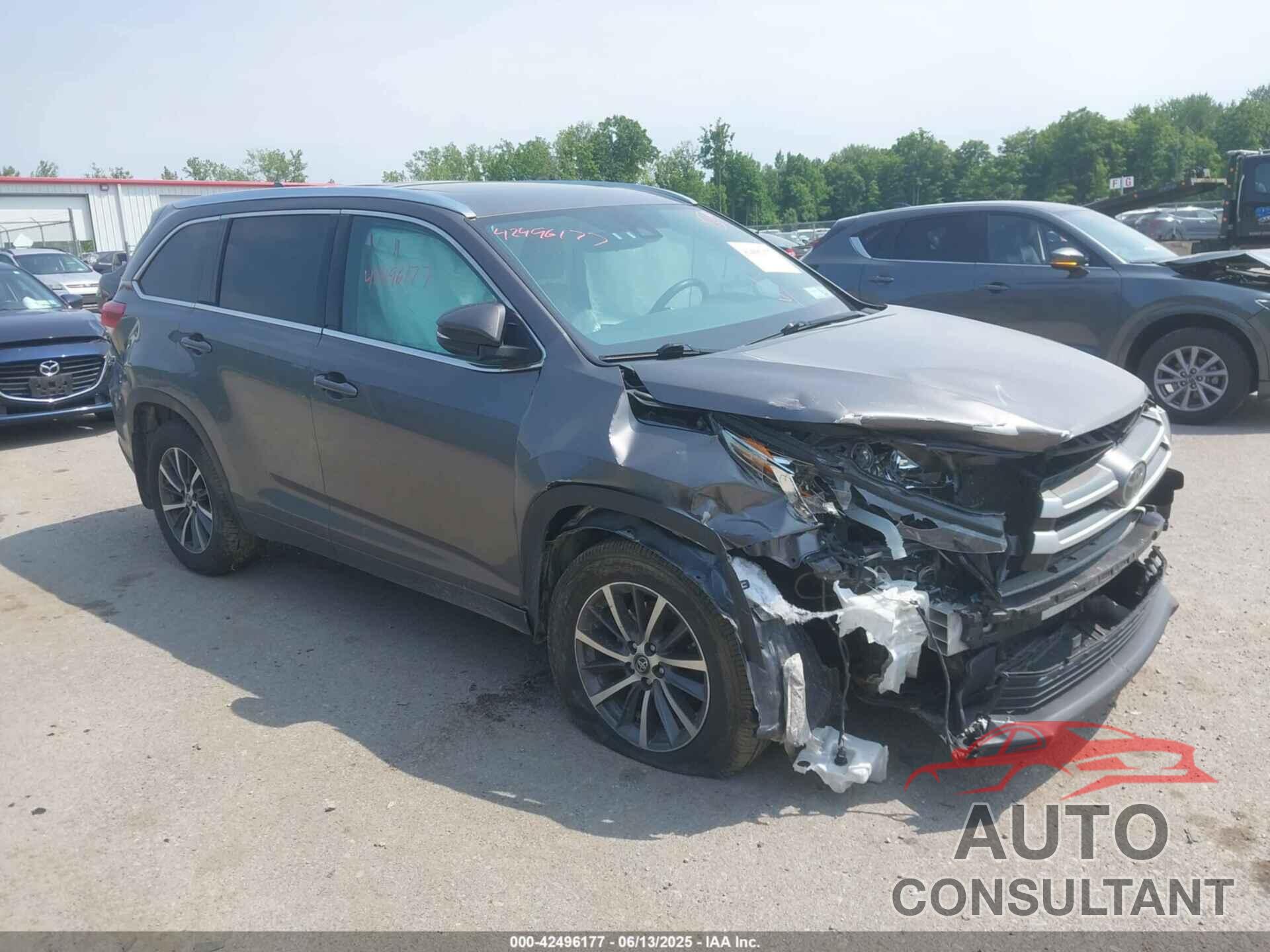 TOYOTA HIGHLANDER 2017 - 5TDJZRFH8HS382931