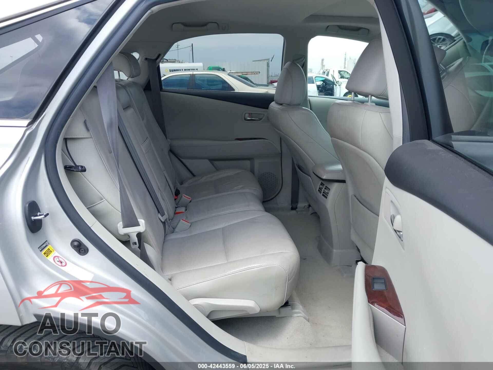 LEXUS RX 350 2010 - 2T2ZK1BA4AC032983