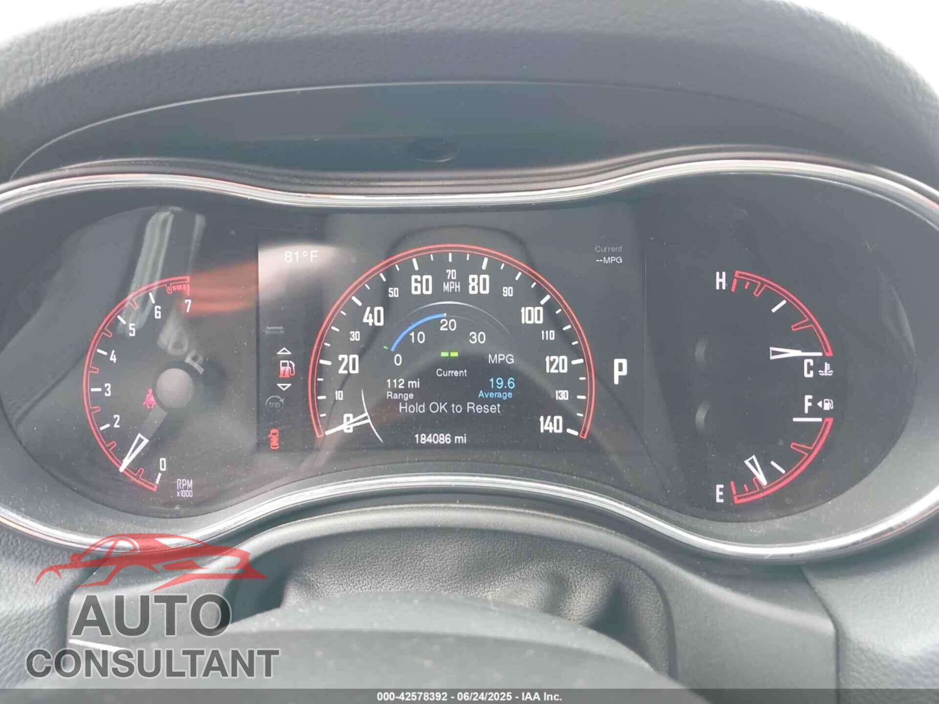 DODGE DURANGO 2015 - 1C4RDJDG3FC101341