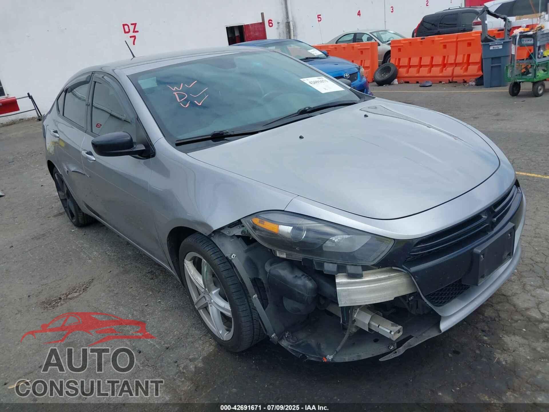 DODGE DART 2015 - 1C3CDFBBXFD119067