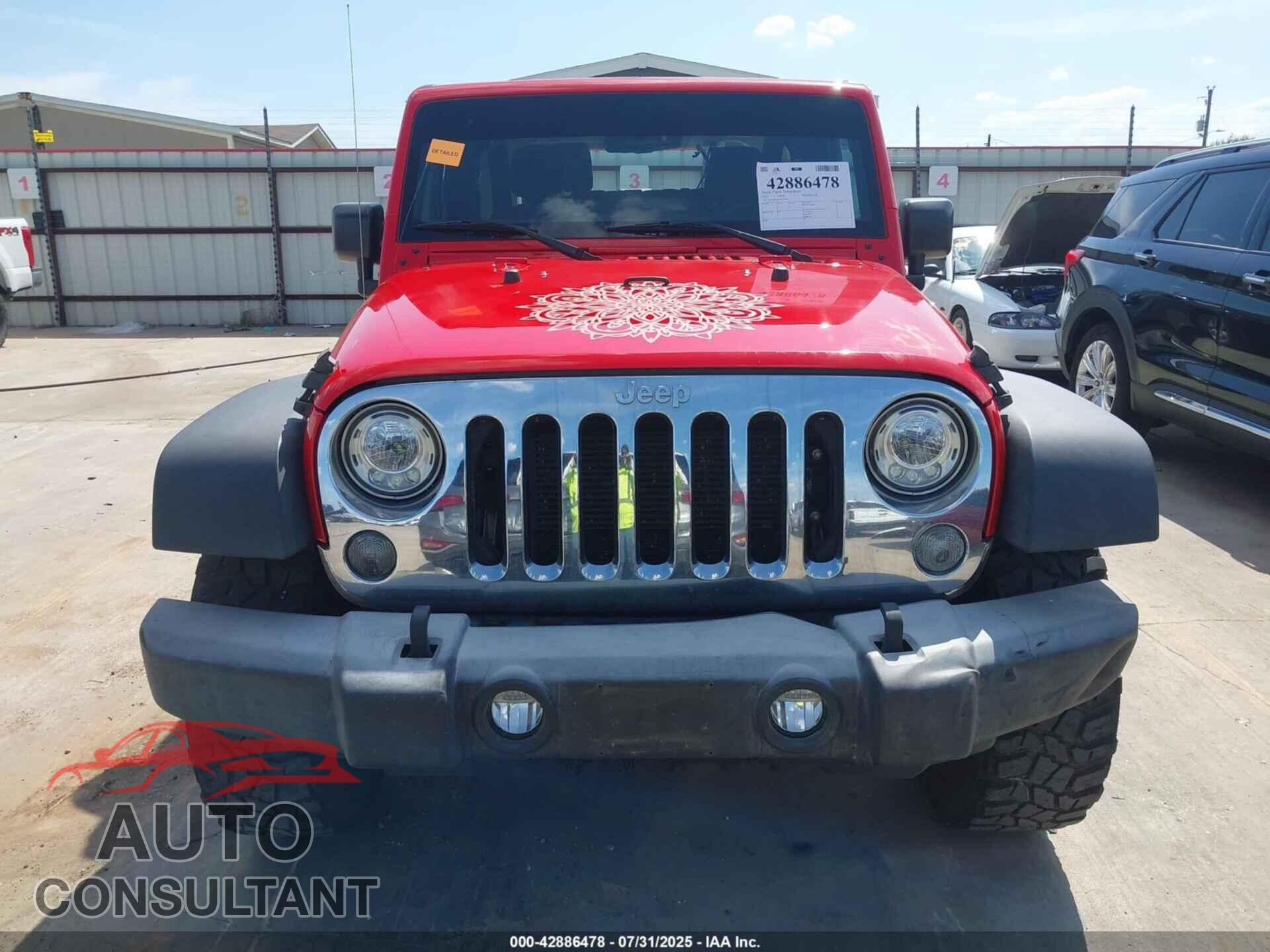JEEP WRANGLER 2017 - 1C4AJWAG1HL637327