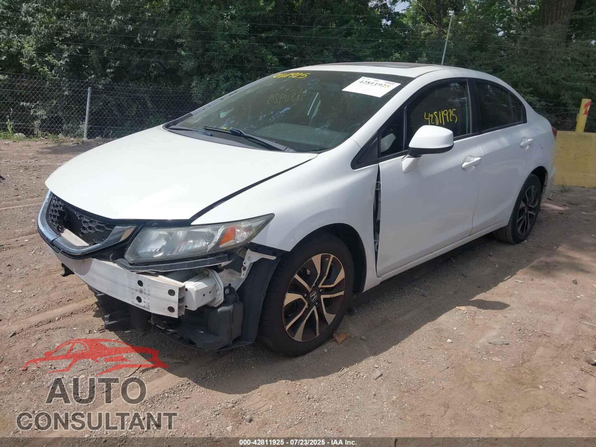 HONDA CIVIC 2013 - 19XFB2F93DE075469