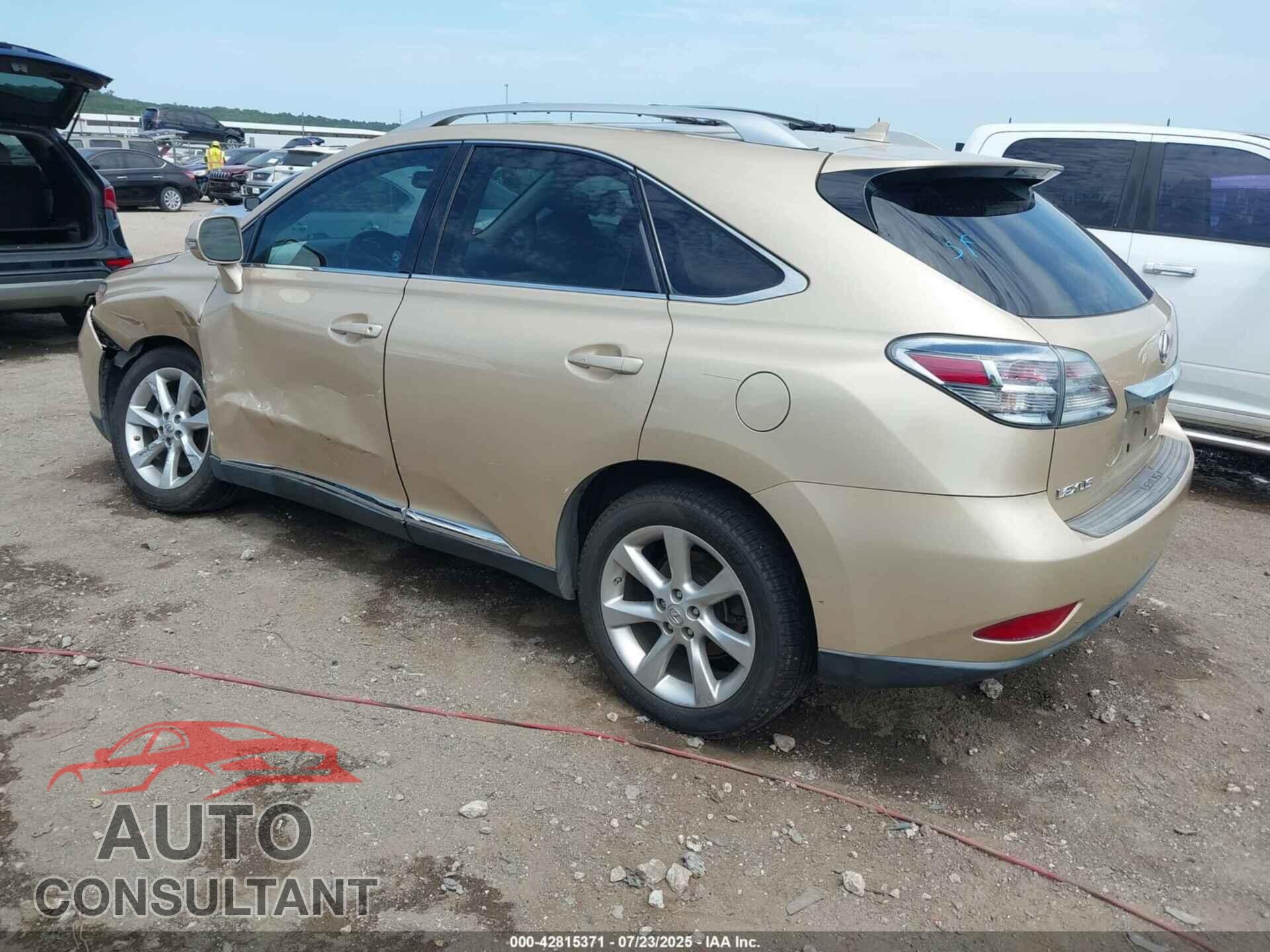 LEXUS RX 350 2010 - 2T2BK1BAXAC014036