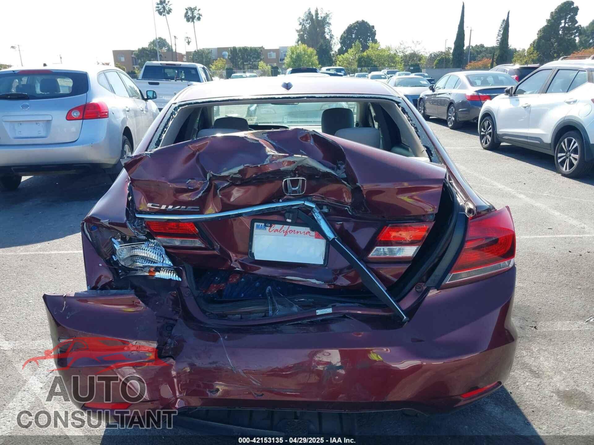 HONDA CIVIC 2013 - 2HGFB2F99DH508637