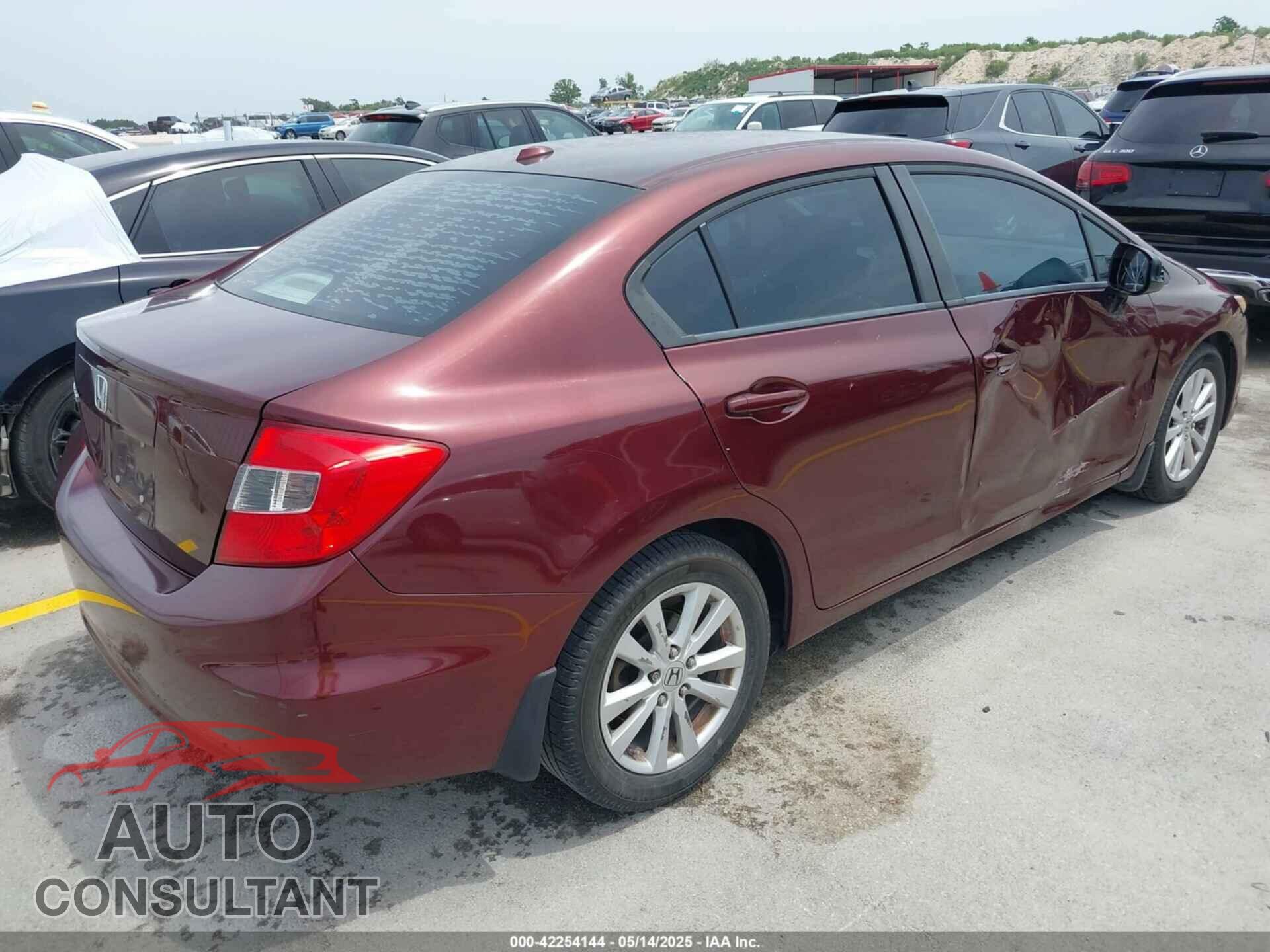 HONDA CIVIC 2012 - 19XFB2F85CE053656