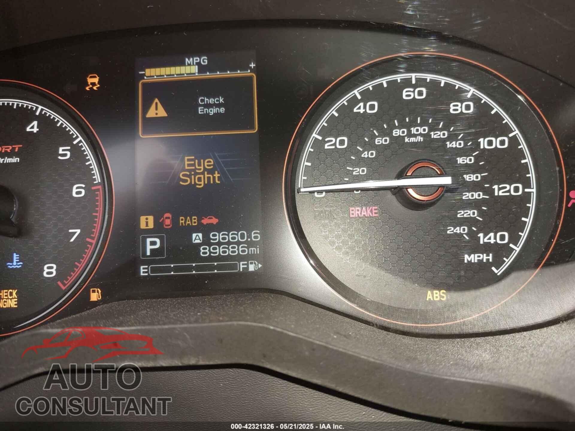 SUBARU FORESTER 2019 - JF2SKAKC8KH466295