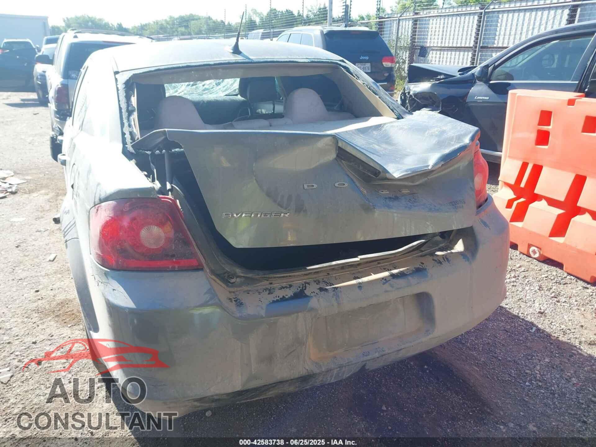 DODGE AVENGER 2012 - 1C3CDZAB0CN209322
