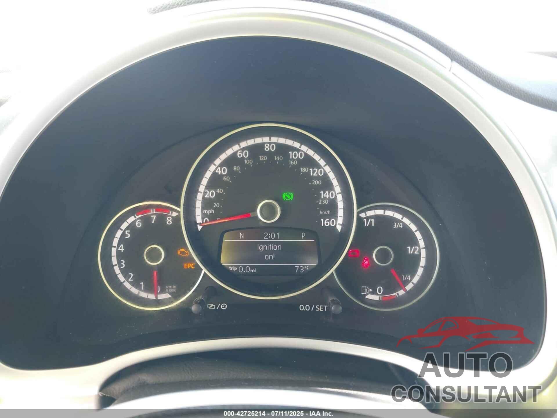 VOLKSWAGEN BEETLE 2014 - 3VW517AT7EM816287