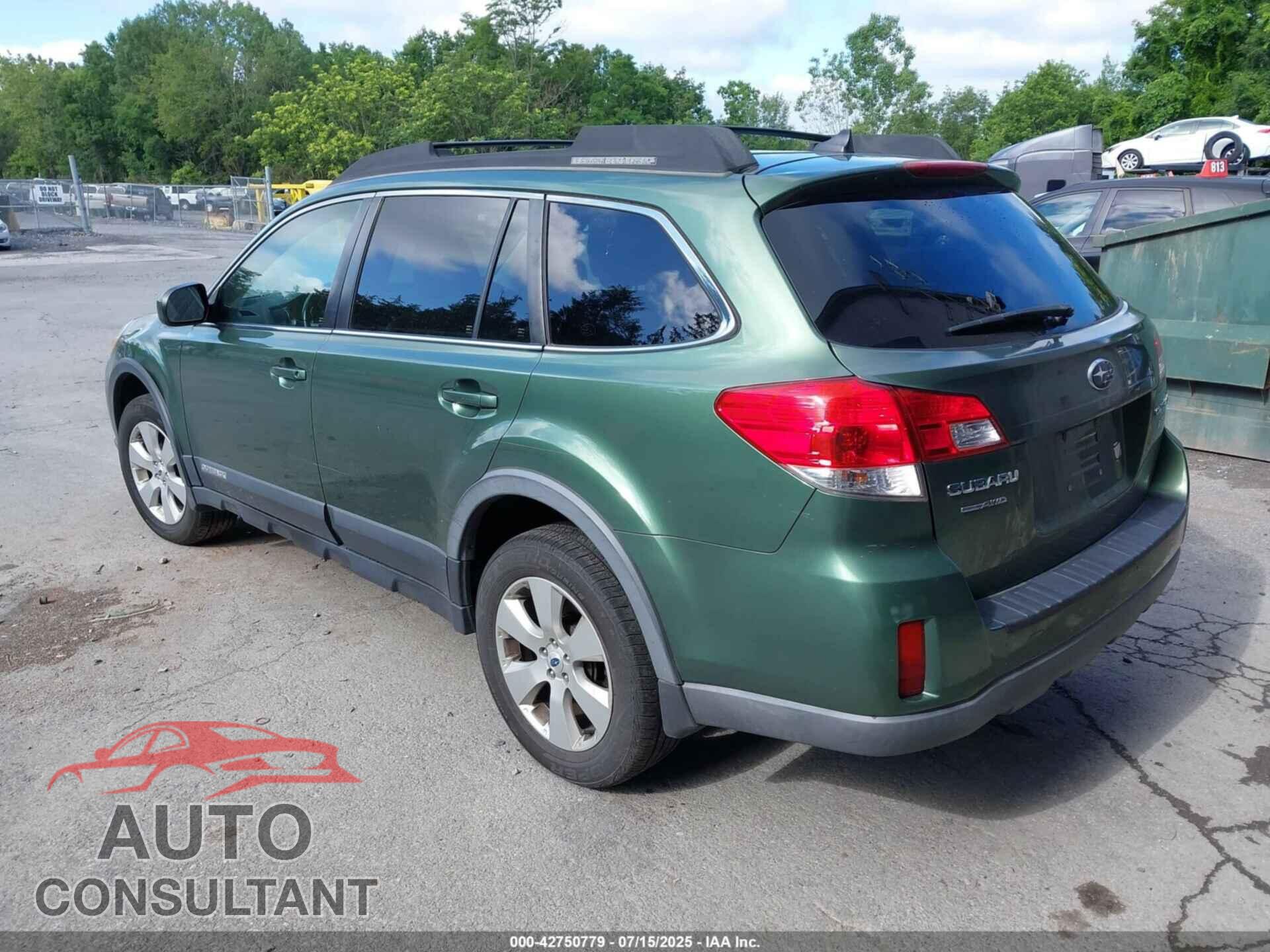 SUBARU OUTBACK 2012 - 4S4BRBJCXC3246653