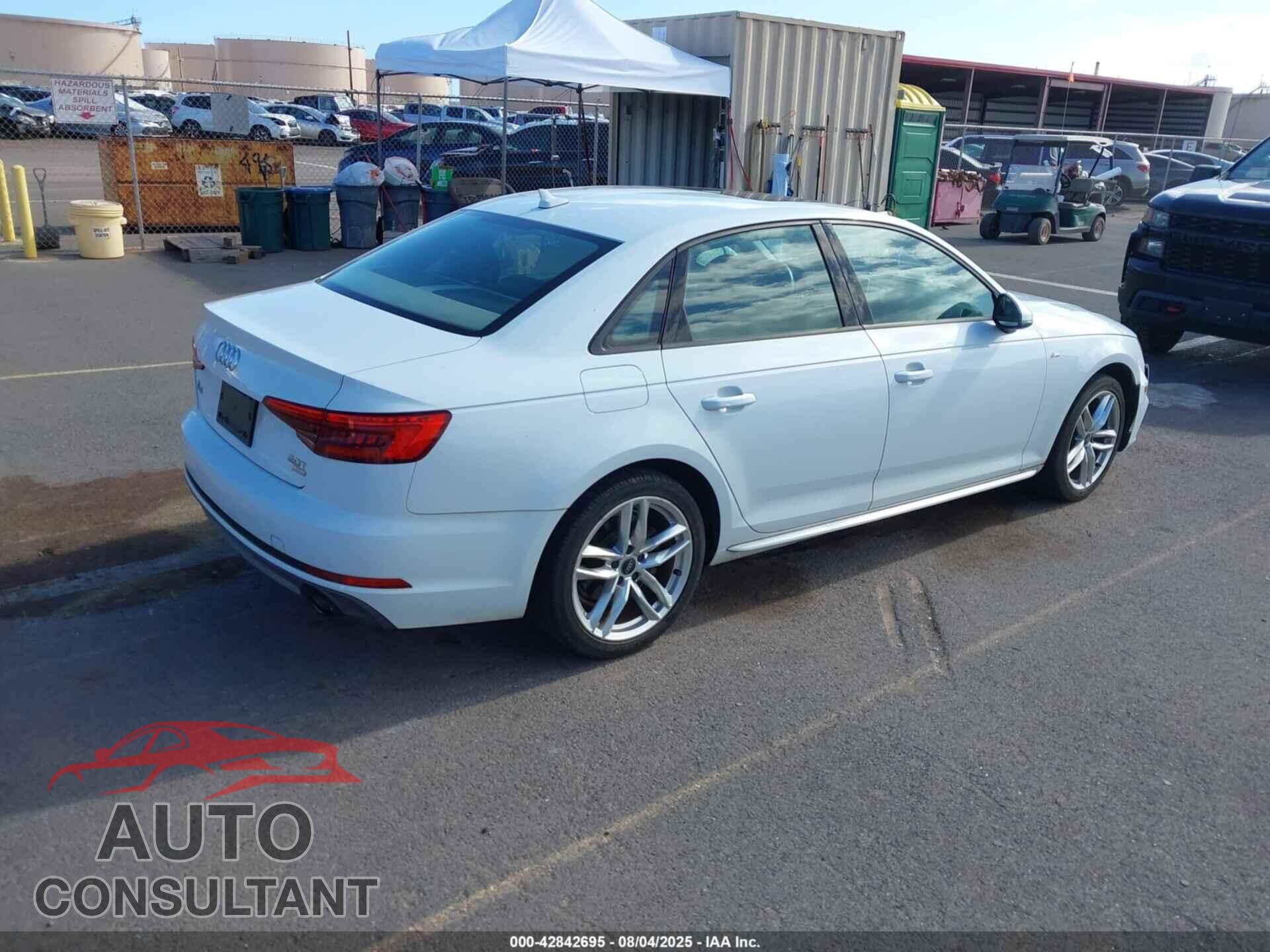 AUDI A4 2017 - WAUKMAF43HN043739
