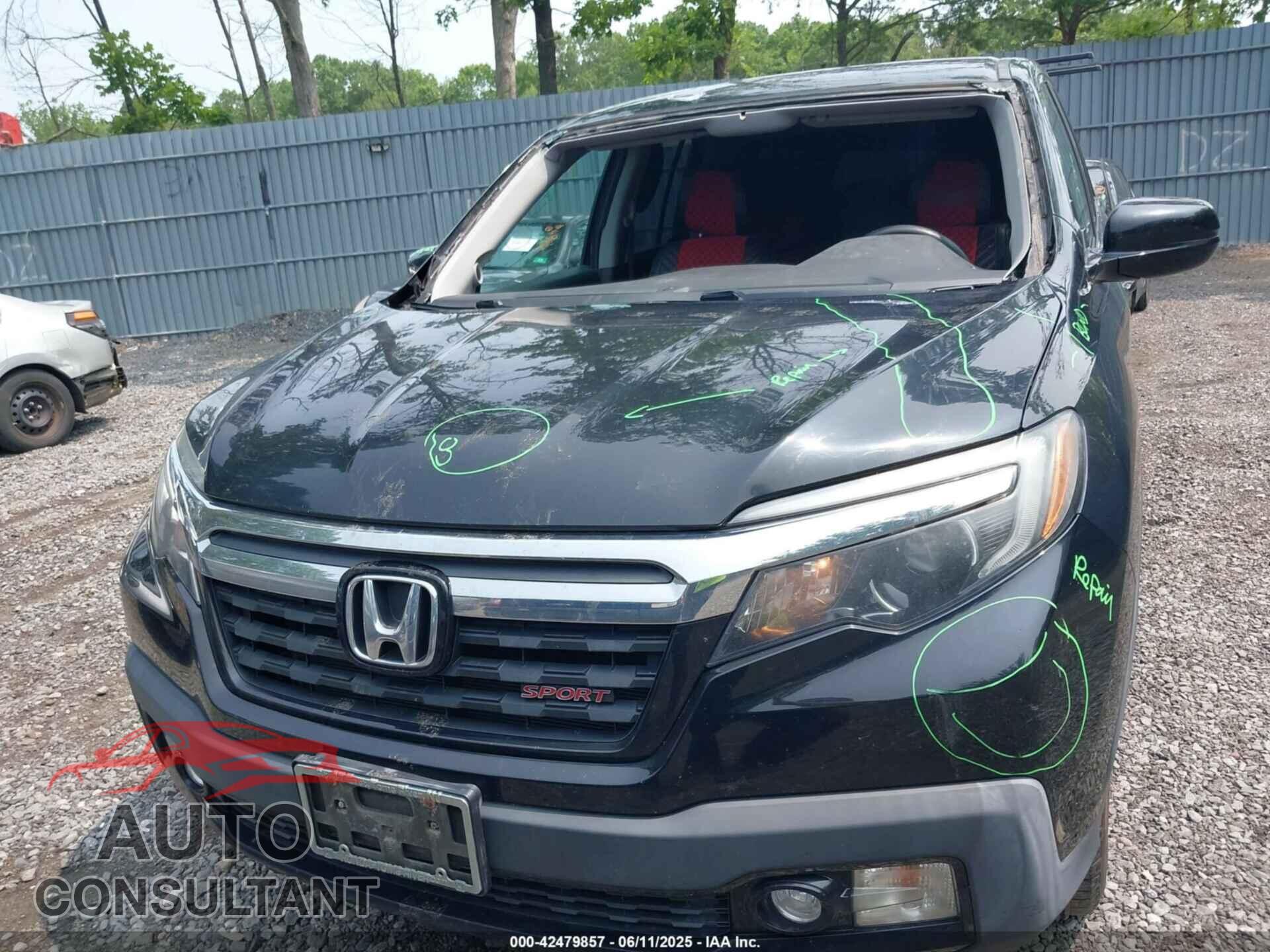 HONDA RIDGELINE 2019 - 5FPYK3F19KB016885