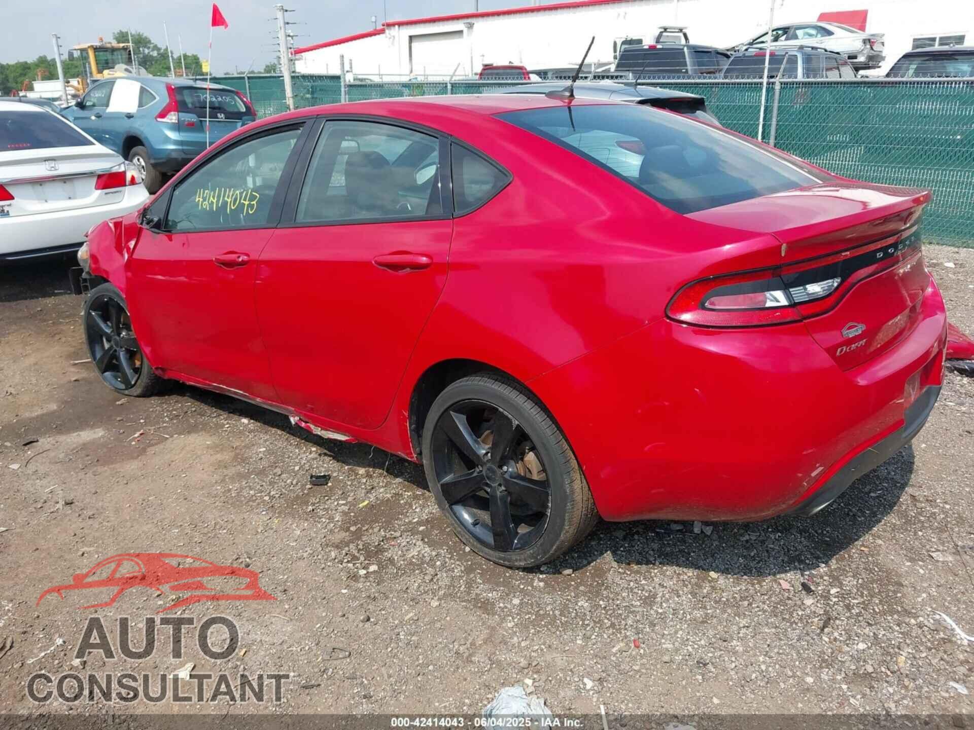 DODGE DART 2016 - 1C3CDFBB6GD540964