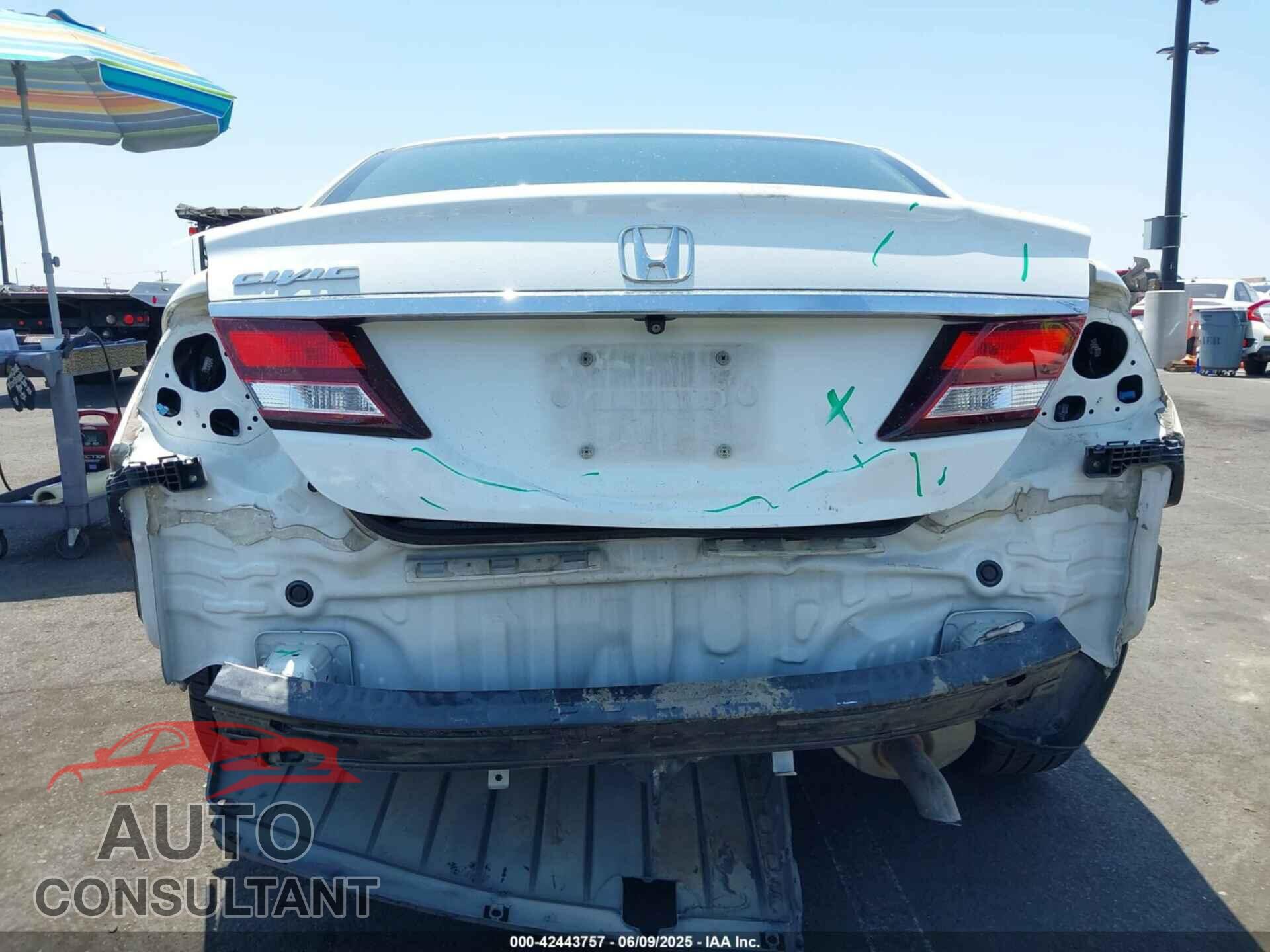 HONDA CIVIC 2013 - 19XFB2F82DE226776