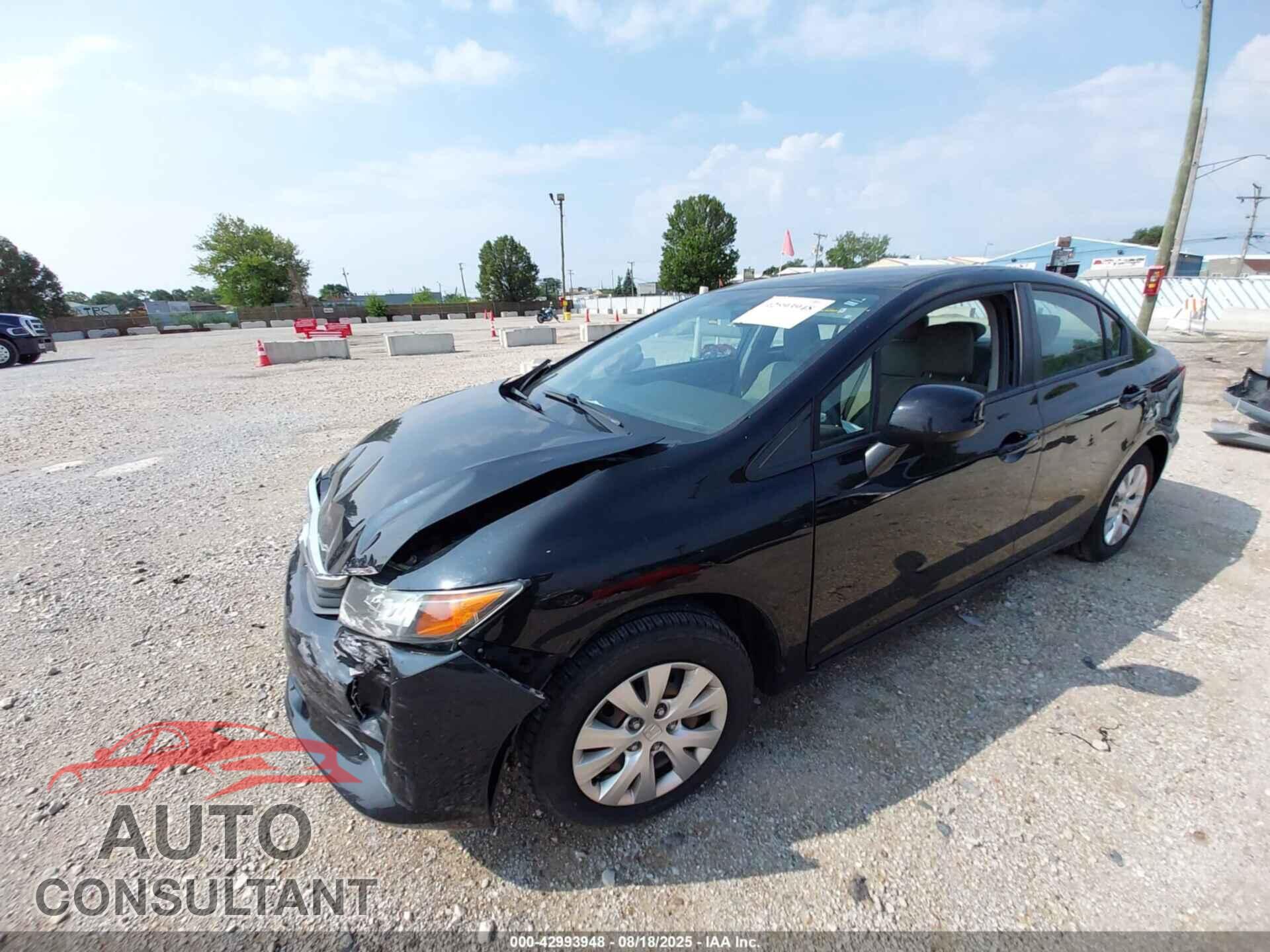 HONDA CIVIC 2012 - 19XFB2F50CE004533