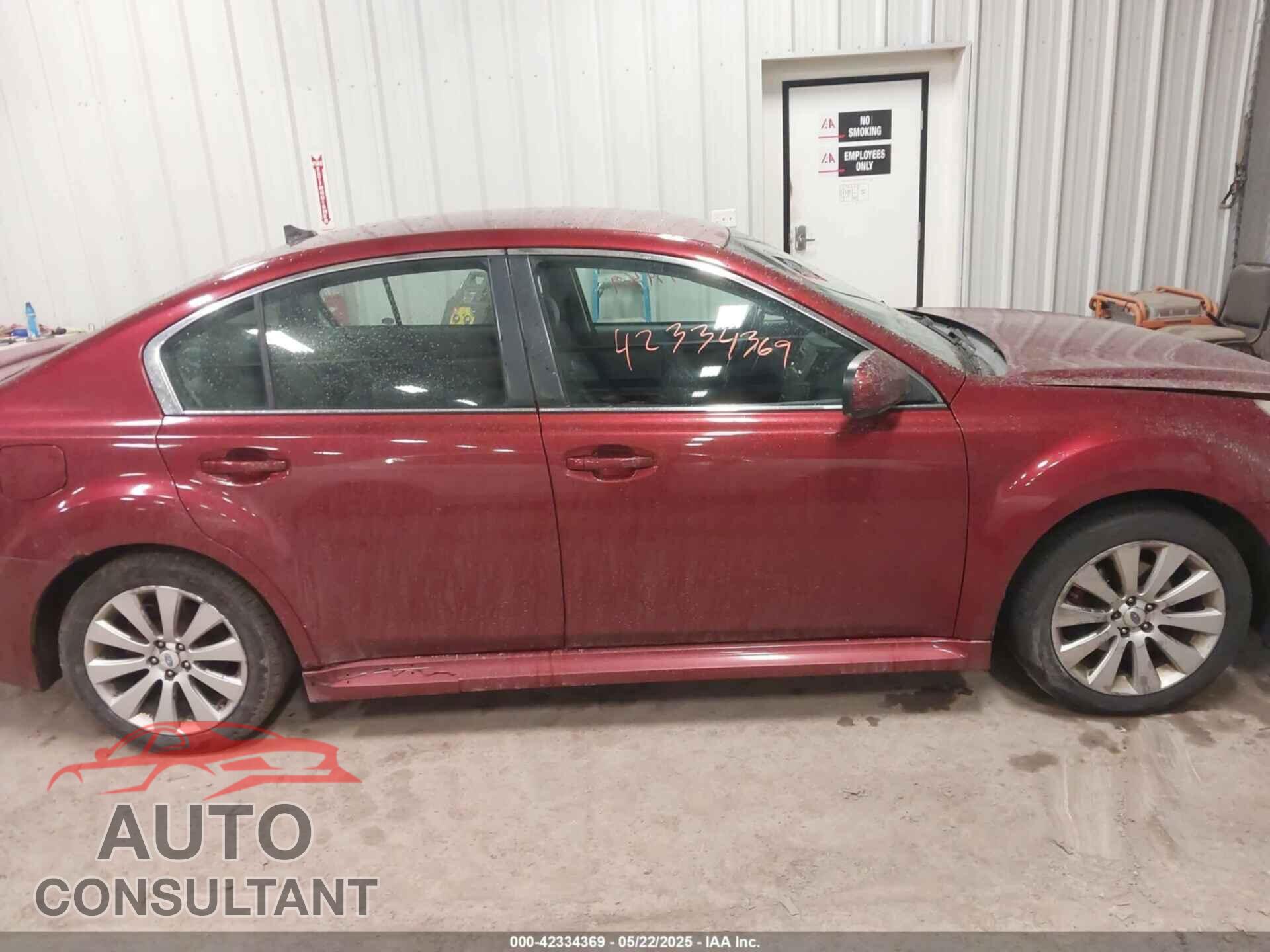 SUBARU LEGACY 2012 - 4S3BMBJ69C3023548