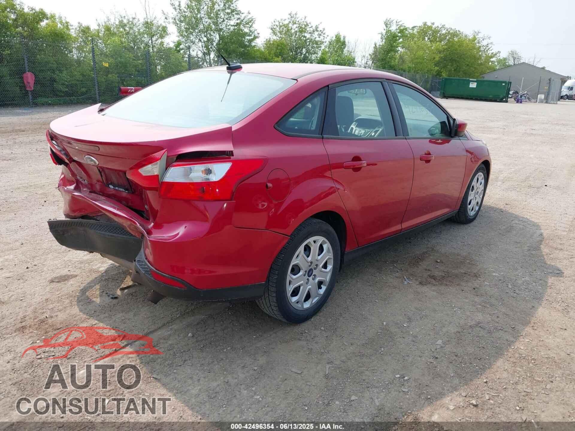 FORD FOCUS 2012 - 1FAHP3F26CL210118